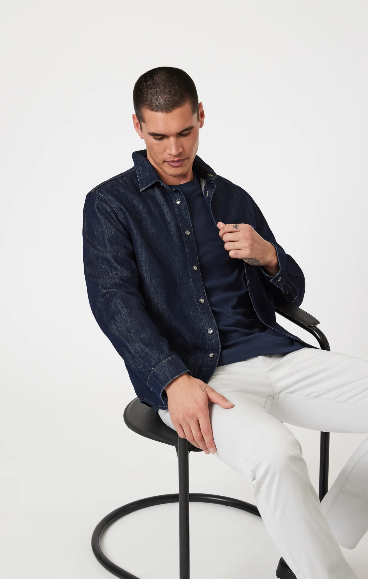 MILTON SLIM STRAIGHT CHINO PANTS IN STONE CITY SMART - Image 2