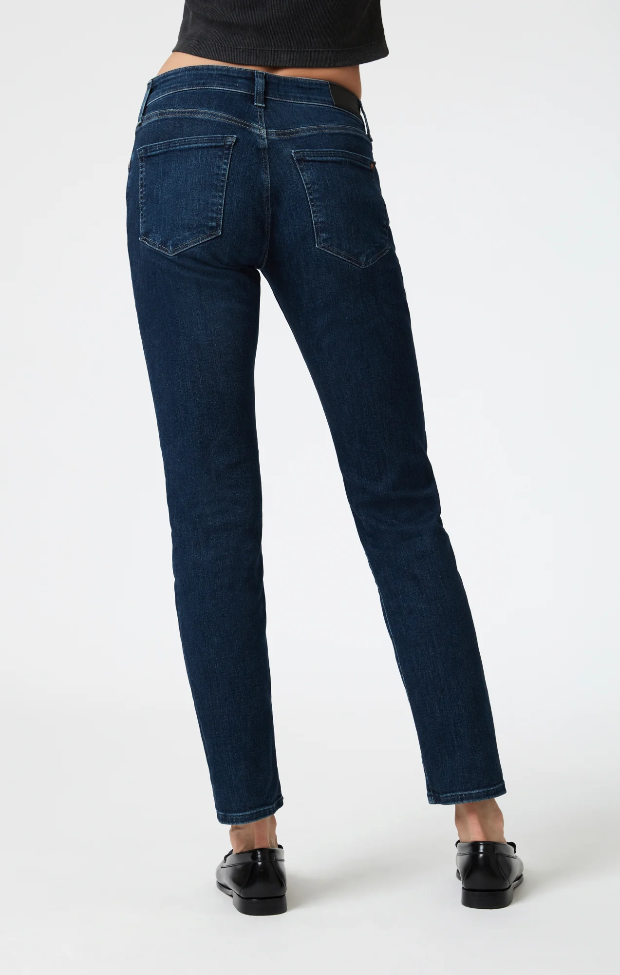 MIRELLA STRAIGHT LEG IN DARK BRUSHED FLEX BLUE - Image 5