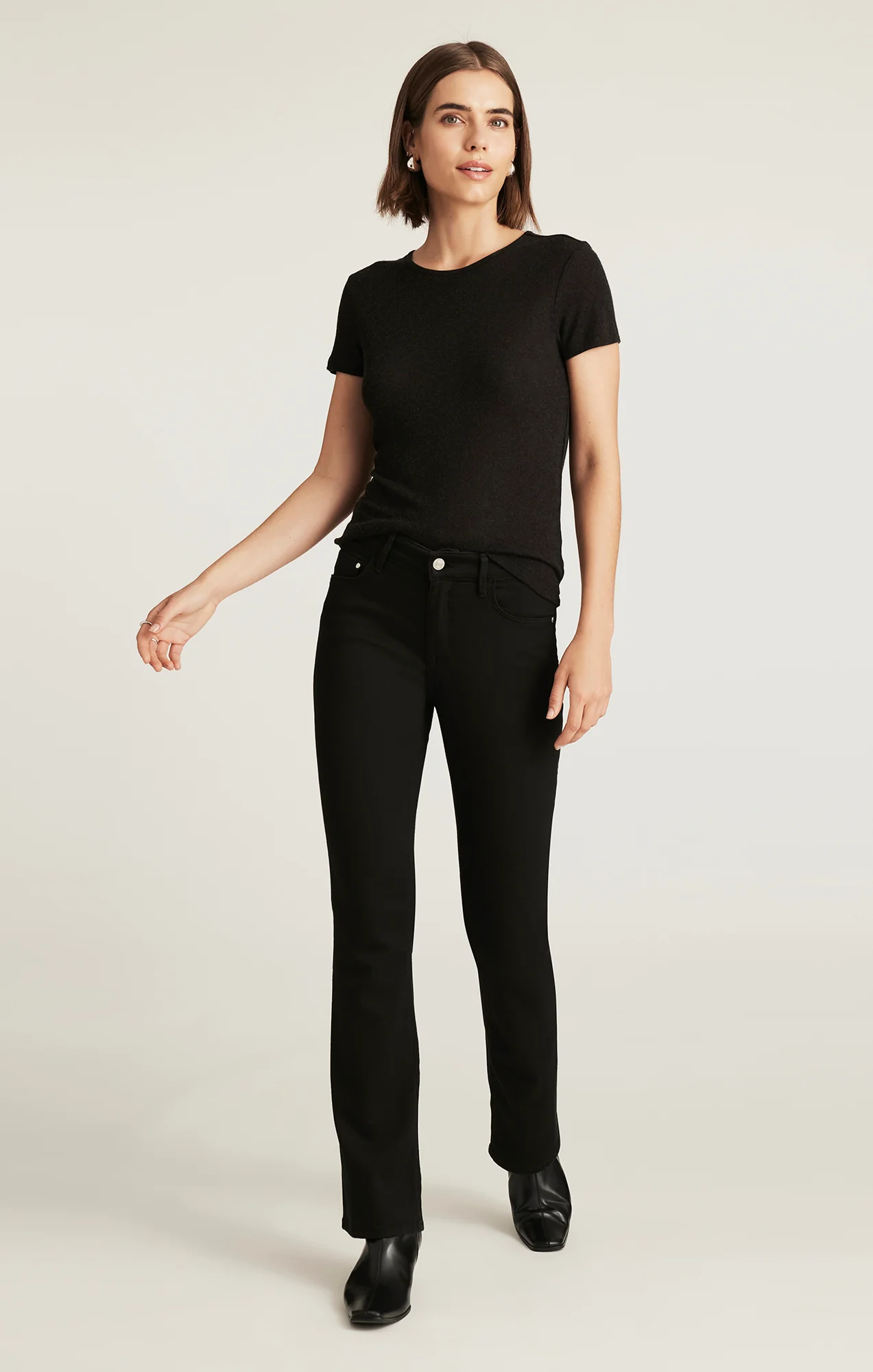MOLLY BOOTCUT IN BLACK SUPERSOFT