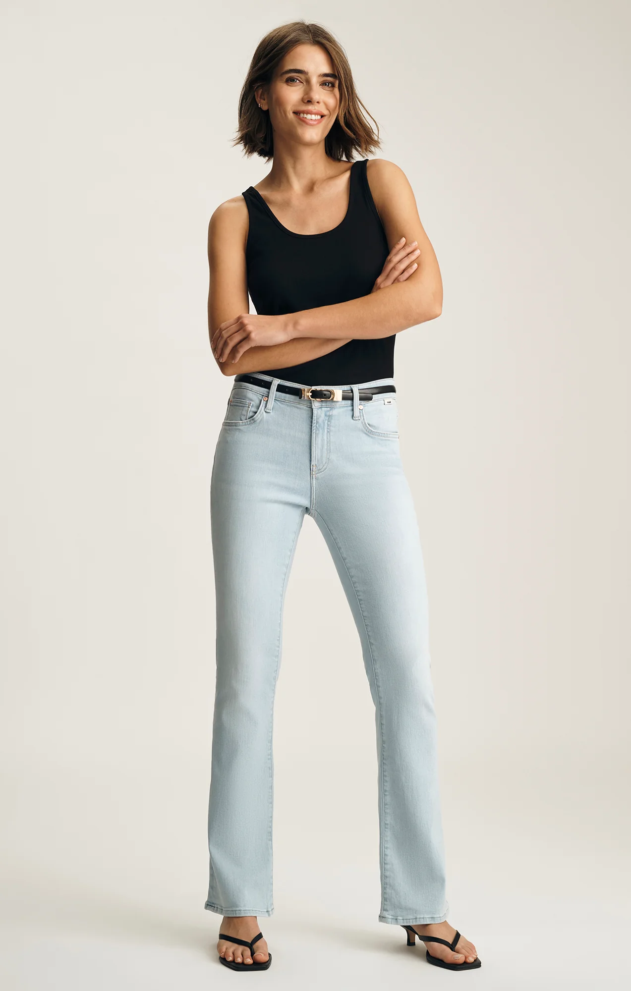 MOLLY BOOTCUT IN BLEACHED FLEX BLUE
