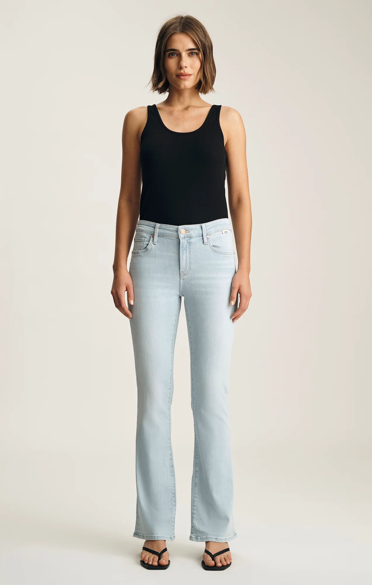 MOLLY BOOTCUT IN BLEACHED FLEX BLUE - Image 3