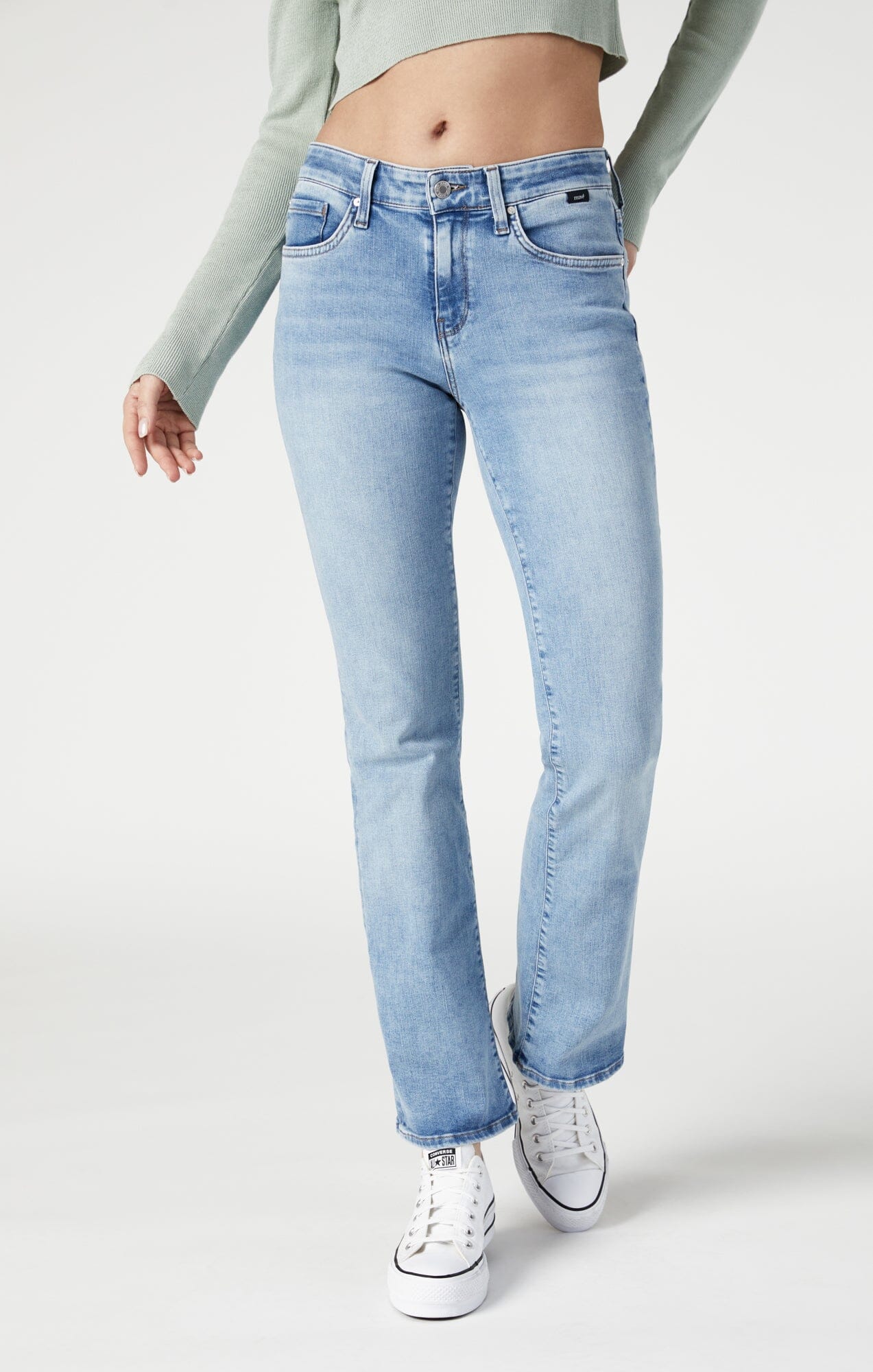 MOLLY BOOTCUT IN LIGHT FEATHER BLUE - Image 3