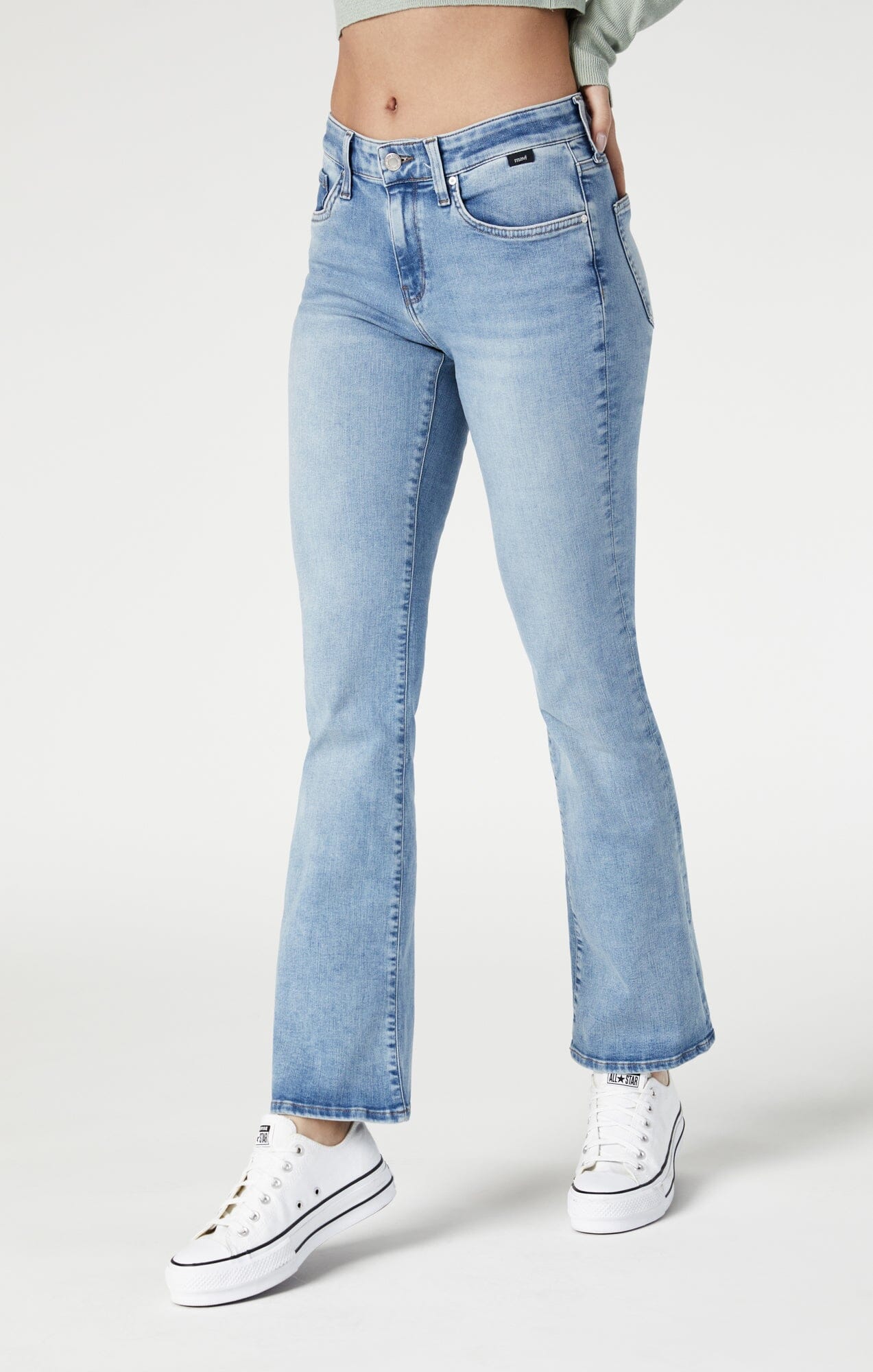 MOLLY BOOTCUT IN LIGHT FEATHER BLUE - Image 4