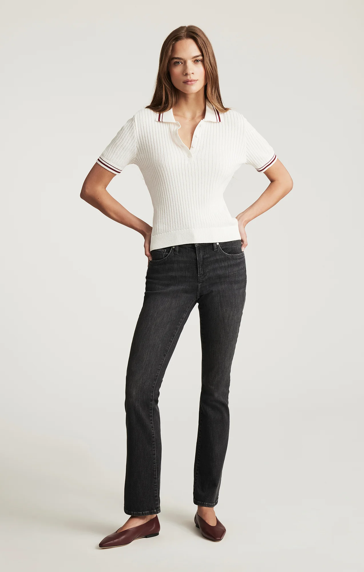 MOLLY BOOTCUT IN SMOKE FLEX BLUE - Image 3