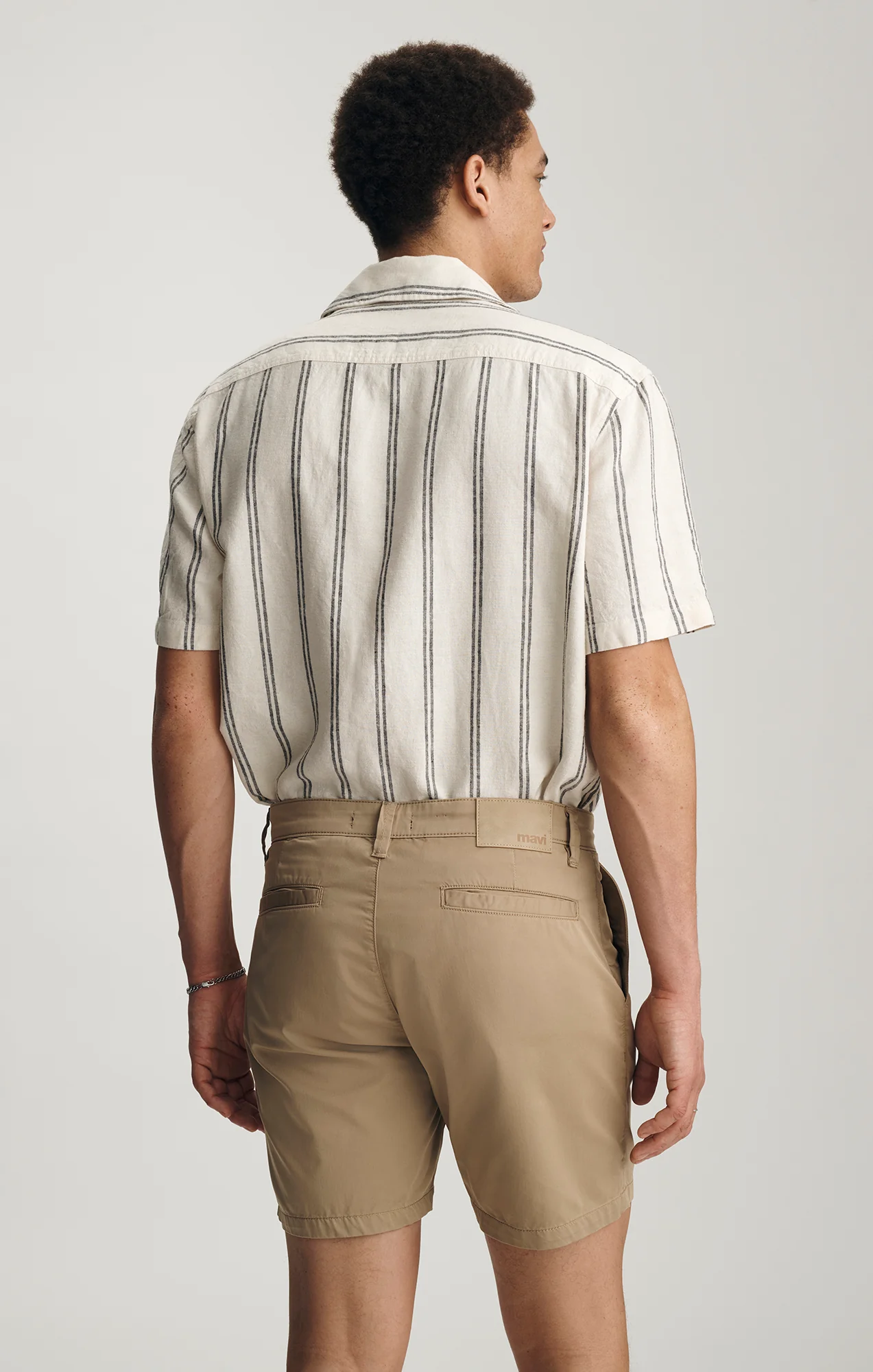 NATE CHINO SHORTS IN OXFORD TAN CITY SMART - Image 4