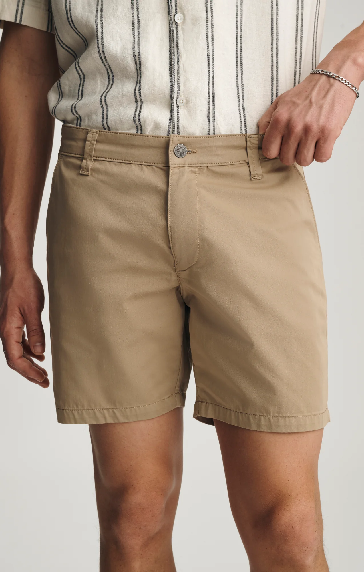 NATE CHINO SHORTS IN OXFORD TAN CITY SMART - Image 6