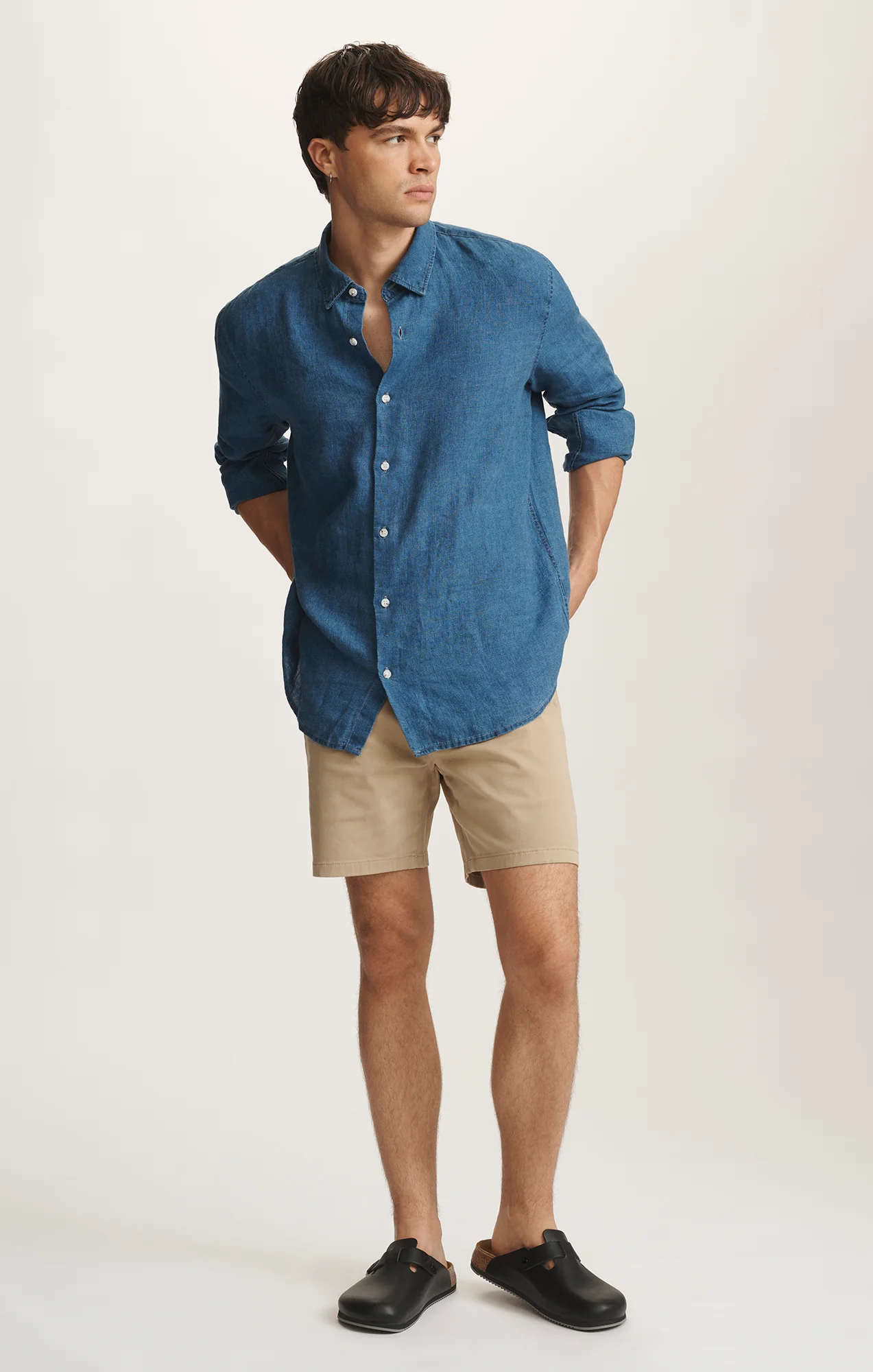 NATE SHORTS IN KHAKI CASUAL TWILL