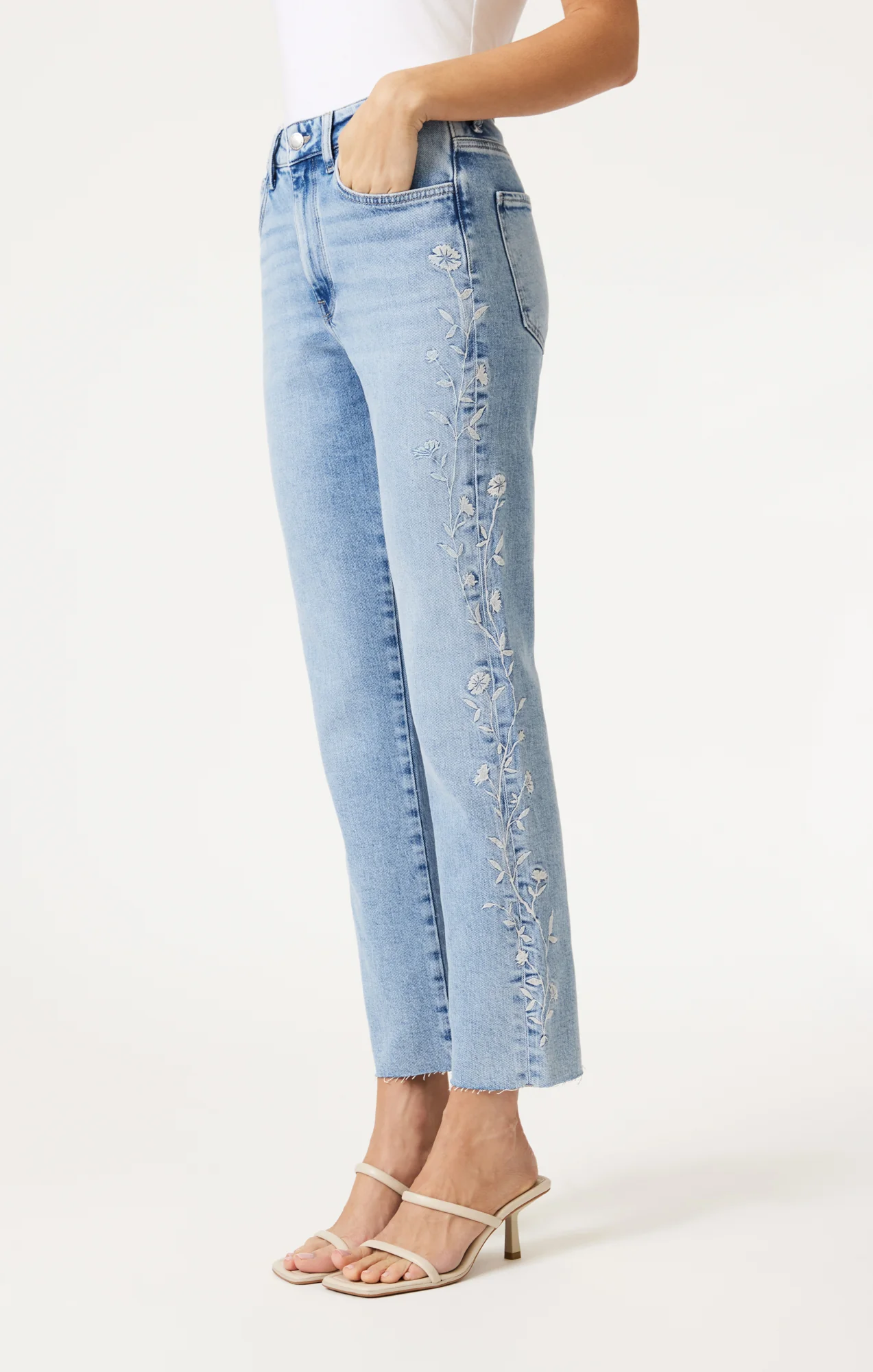 NEW YORK STRAIGHT LEG IN LIGHT BLUE BLOOM DENIM - Image 2