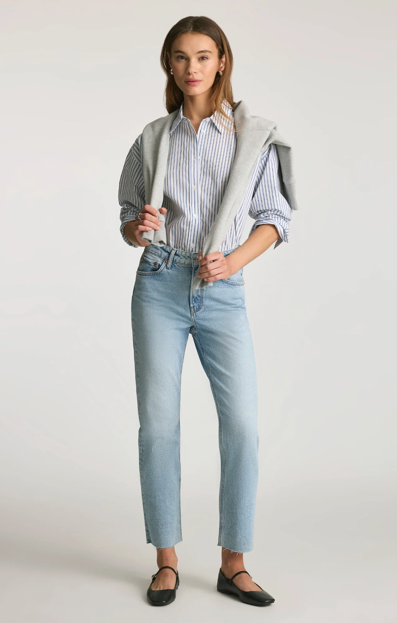 NEW YORK STRAIGHT LEG IN LIGHT BRUSHED CLASSIC BLUE
