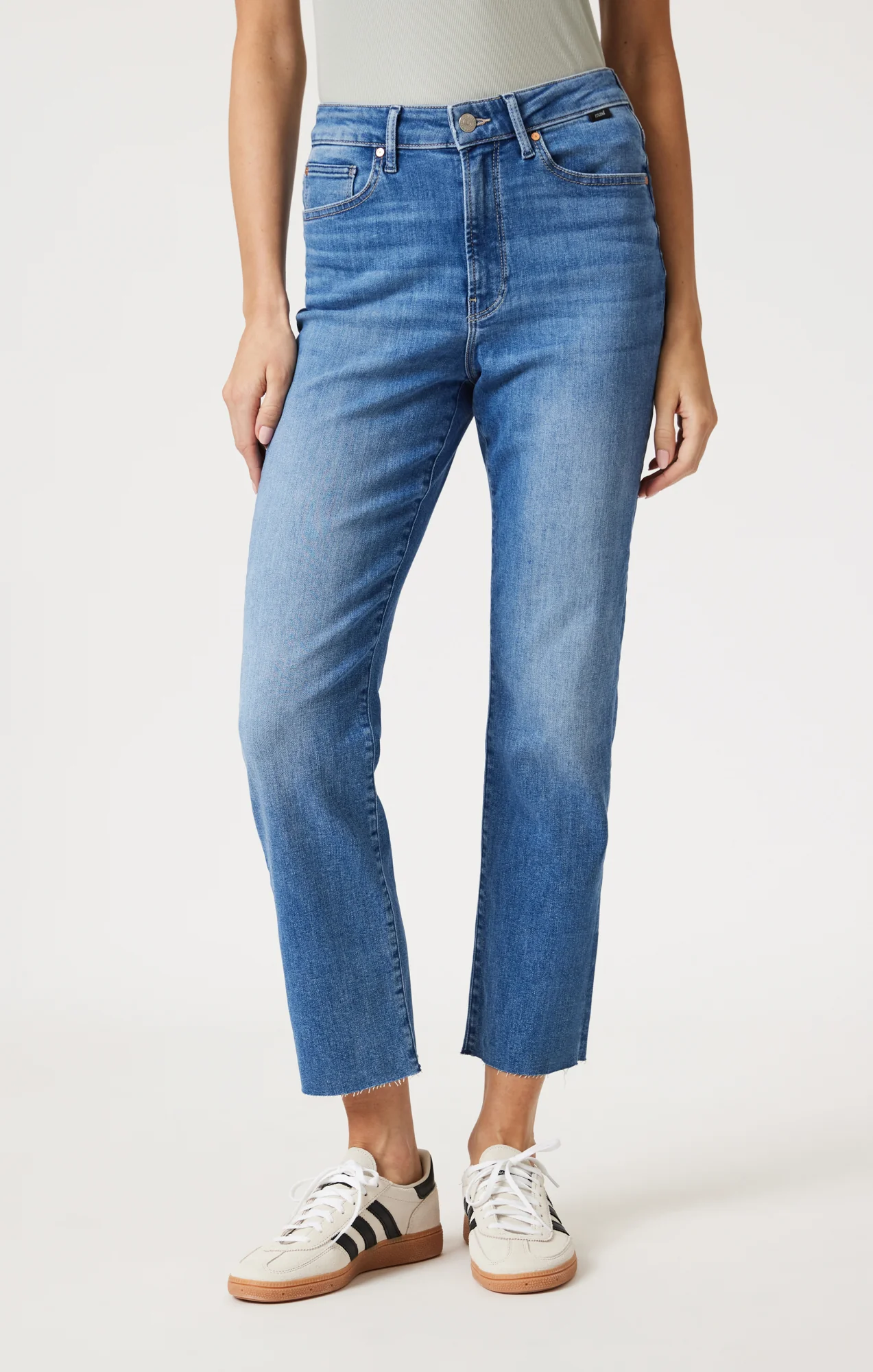NEW YORK STRAIGHT LEG IN MID BLUE FLEX BLUE - Image 3