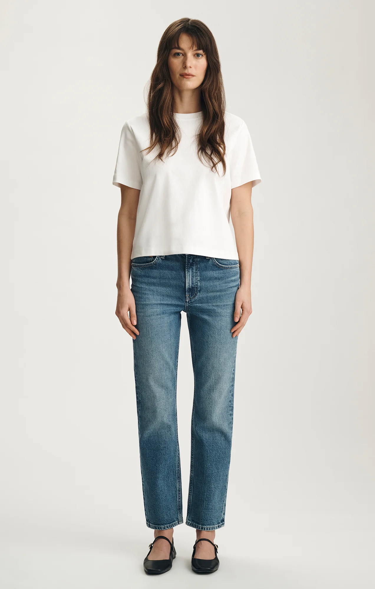 NEW YORK STRAIGHT LEG IN MID BRUSHED CLASSIC BLUE - Image 3