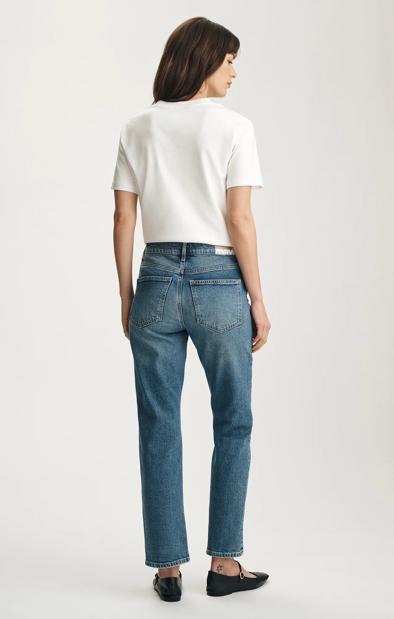 NEW YORK STRAIGHT LEG IN MID BRUSHED CLASSIC BLUE - Image 4