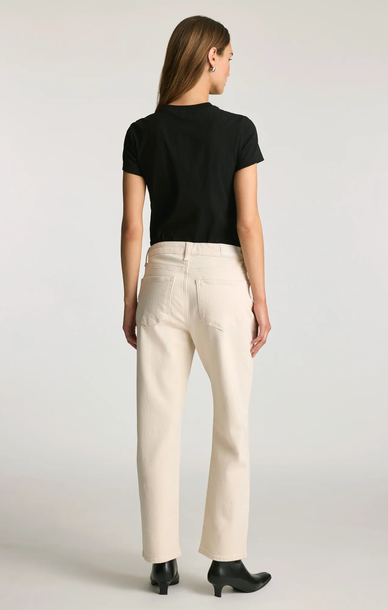 NEW YORK STRAIGHT LEG IN NATURAL ECRU DENIM - Image 4