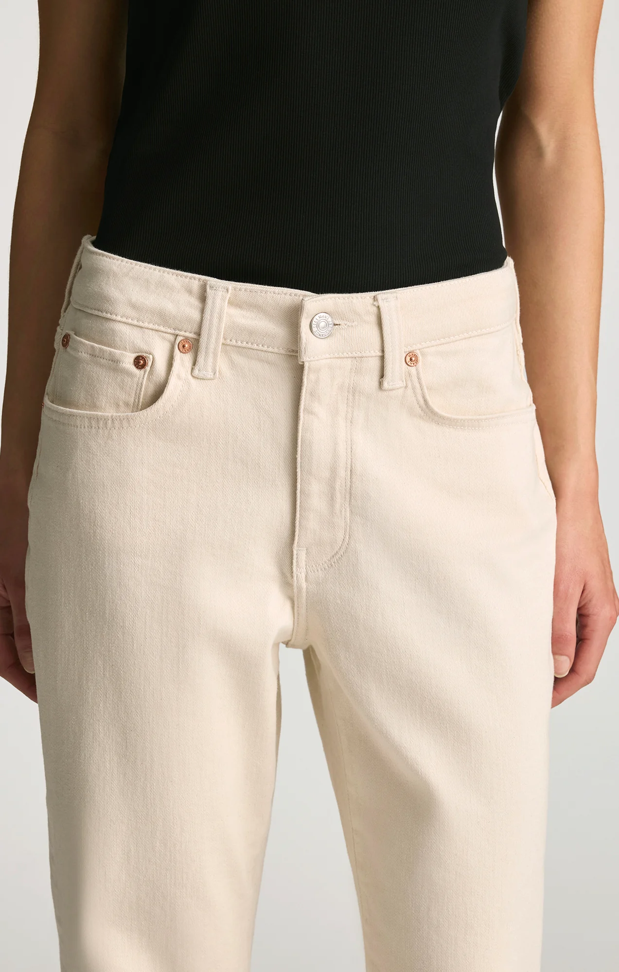 NEW YORK STRAIGHT LEG IN NATURAL ECRU DENIM - Image 5