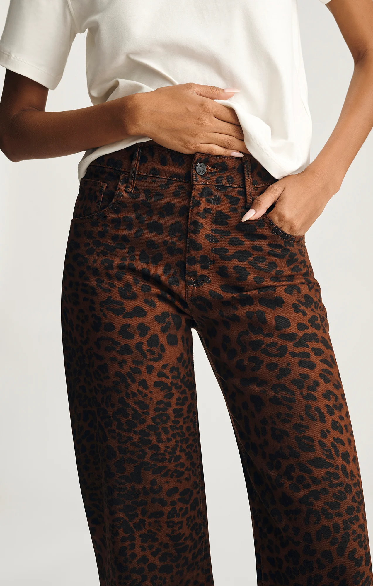 NICA BARREL IN BROWN CITA DENIM - Image 4
