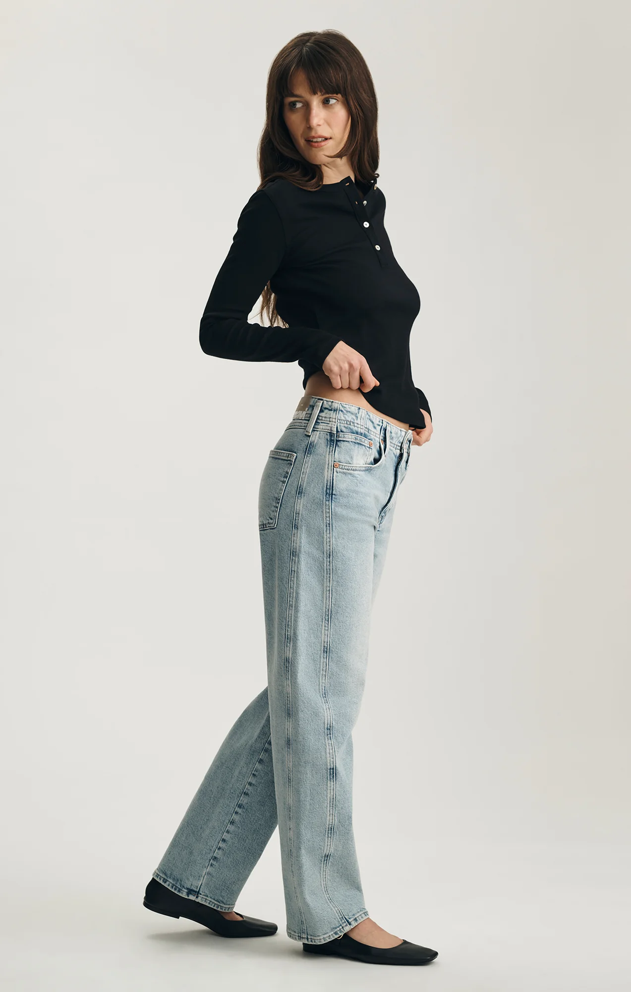NICA TWISTED BARREL IN LIGHT USED DENIM - Image 2