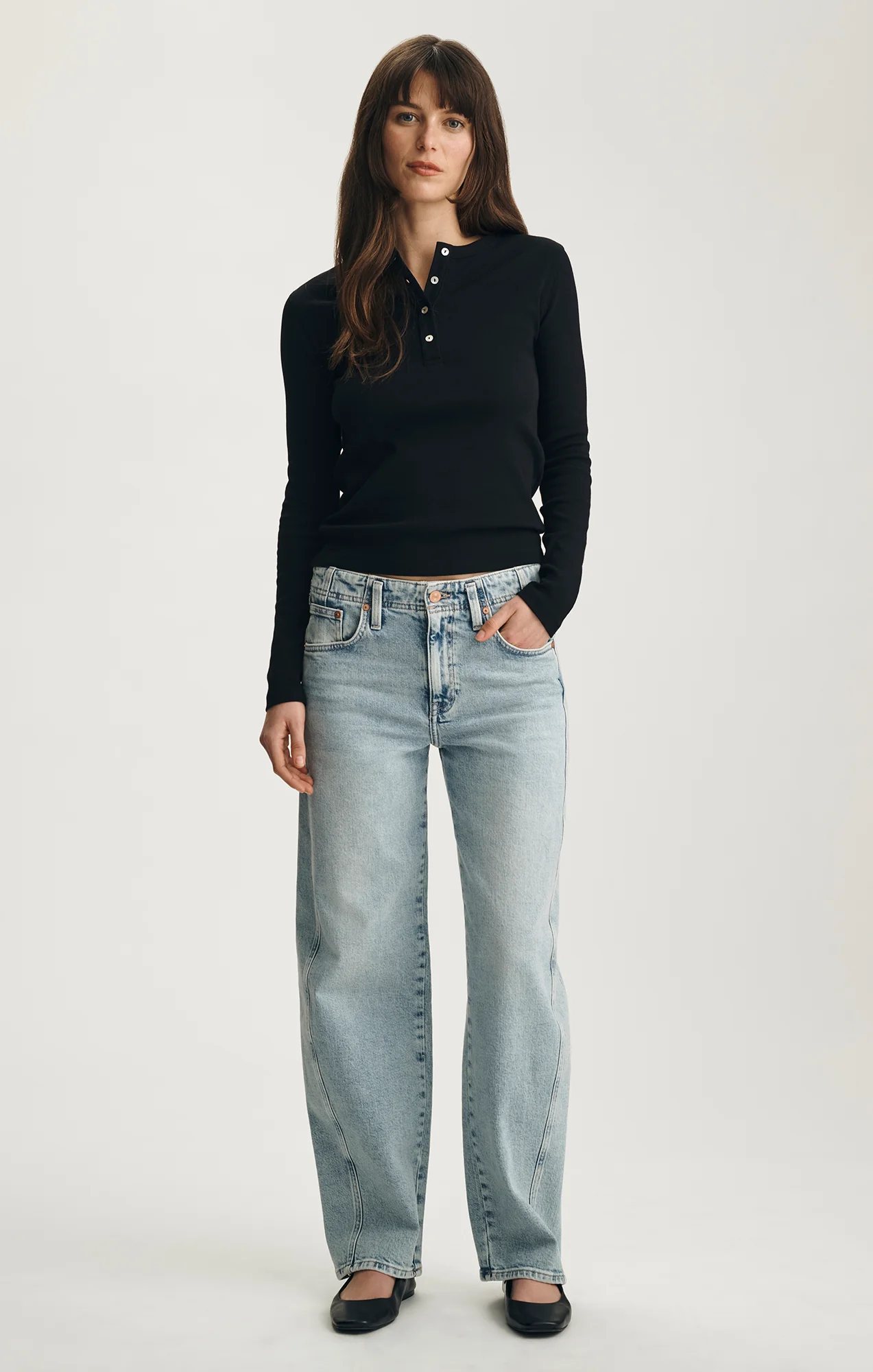 NICA TWISTED BARREL IN LIGHT USED DENIM - Image 4