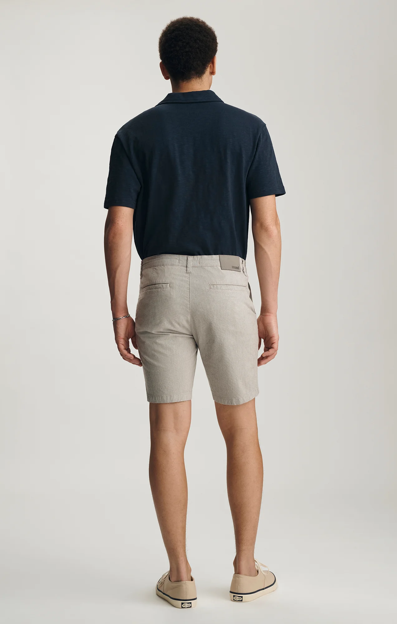 NOAH SHORTS IN BEIGE STRIPE - Image 3