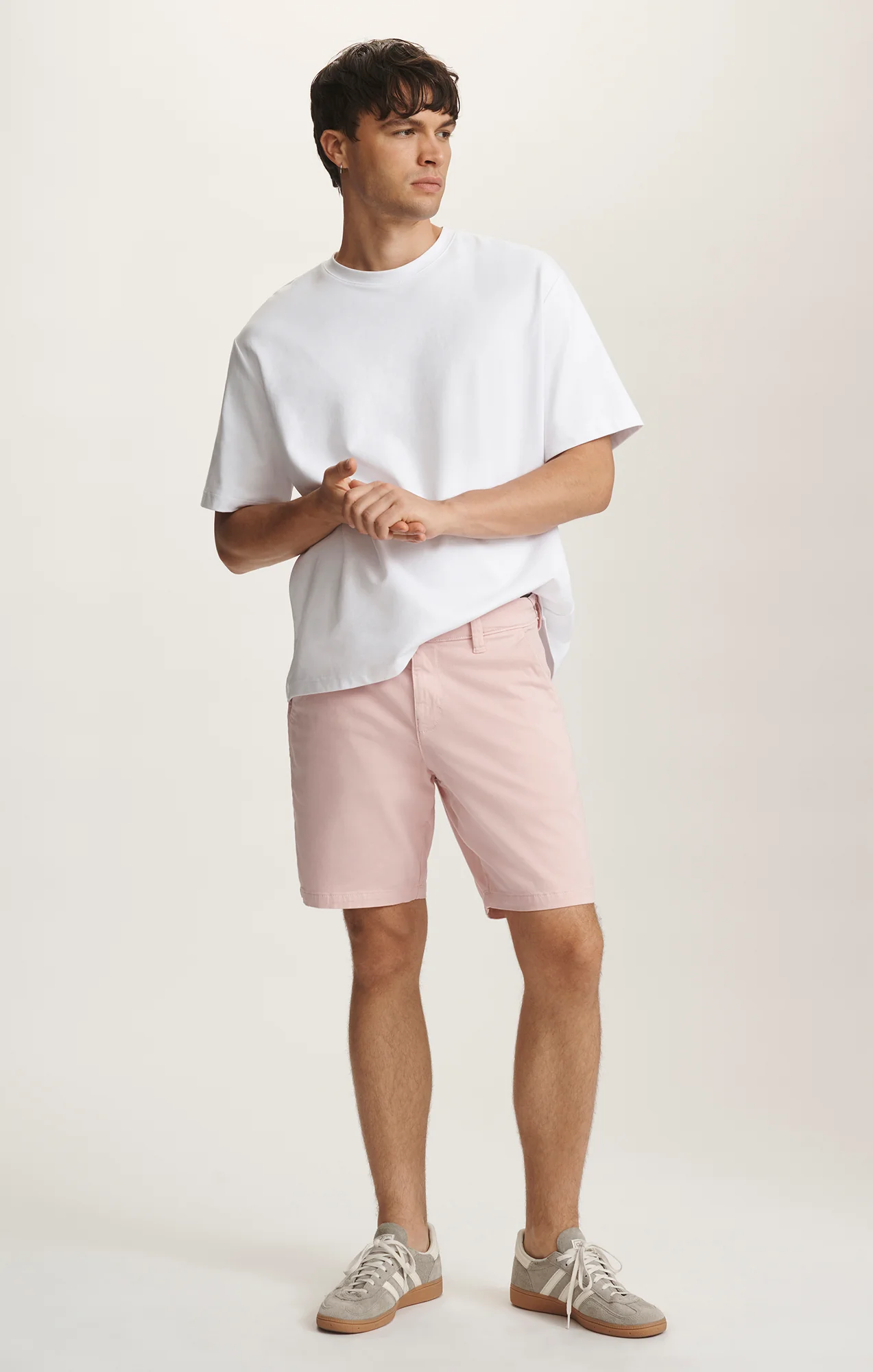 NOAH SHORTS IN FLAMINGO CASUAL TWILL