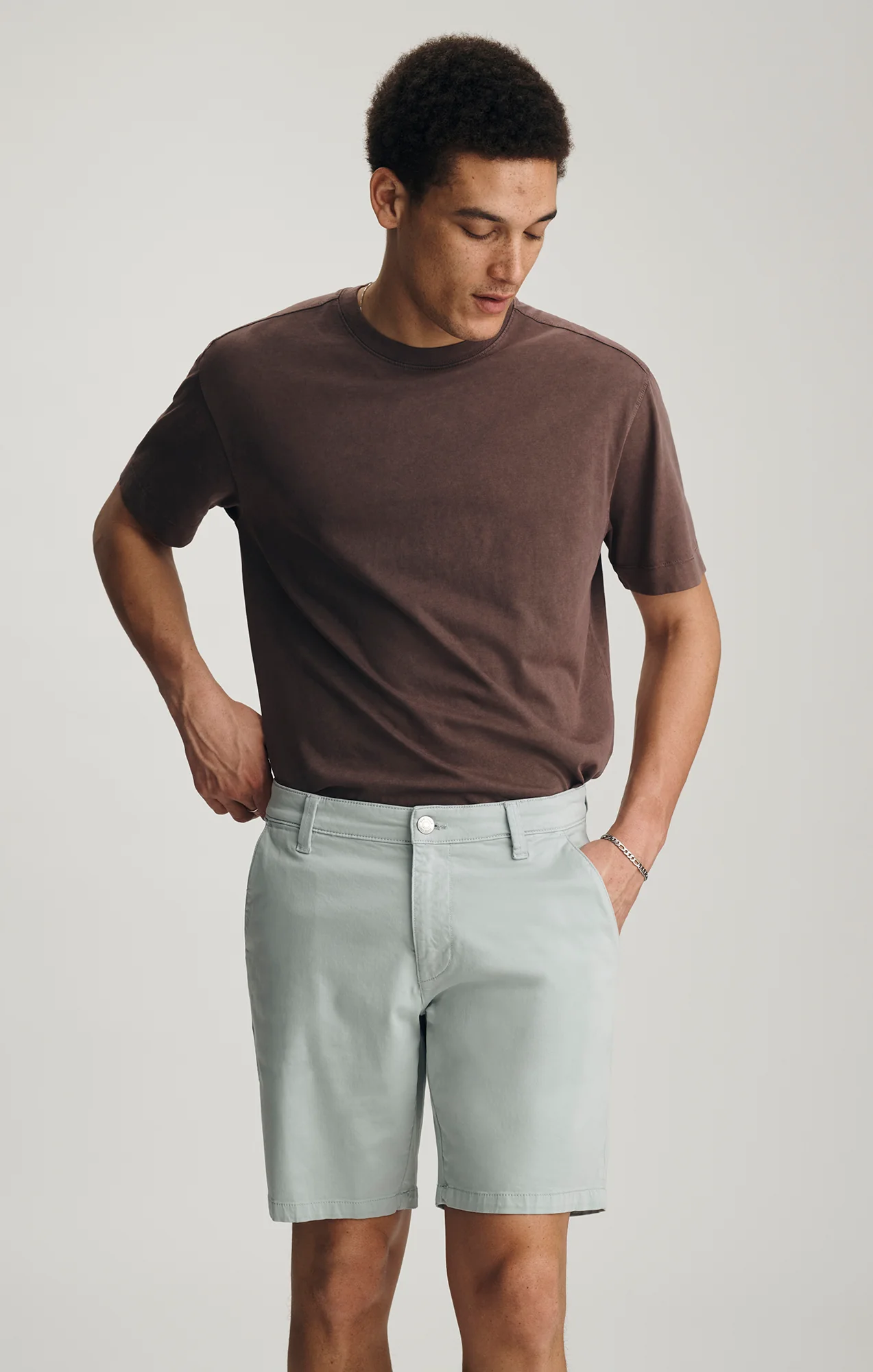 NOAH SHORTS IN SKY BLUE TWILL - Image 3