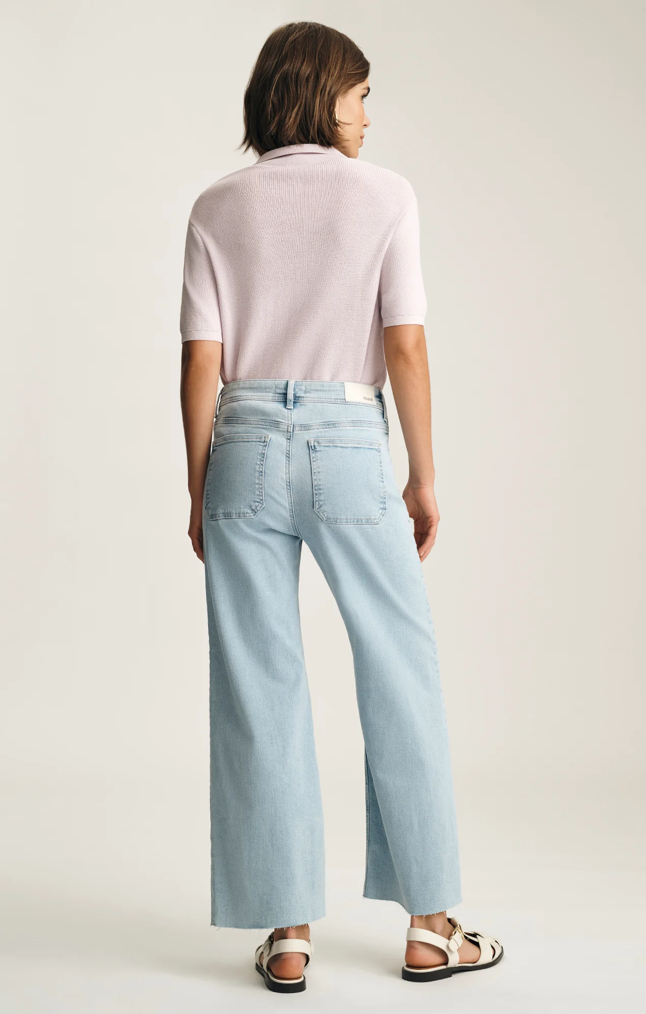 PALOMA MARINE WIDE LEG IN BLEACHED FLEX BLUE - Image 4