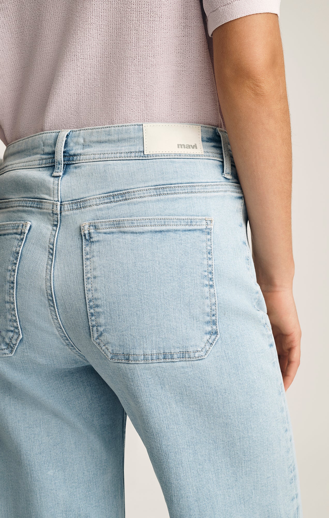 PALOMA MARINE WIDE LEG IN BLEACHED FLEX BLUE - Image 5