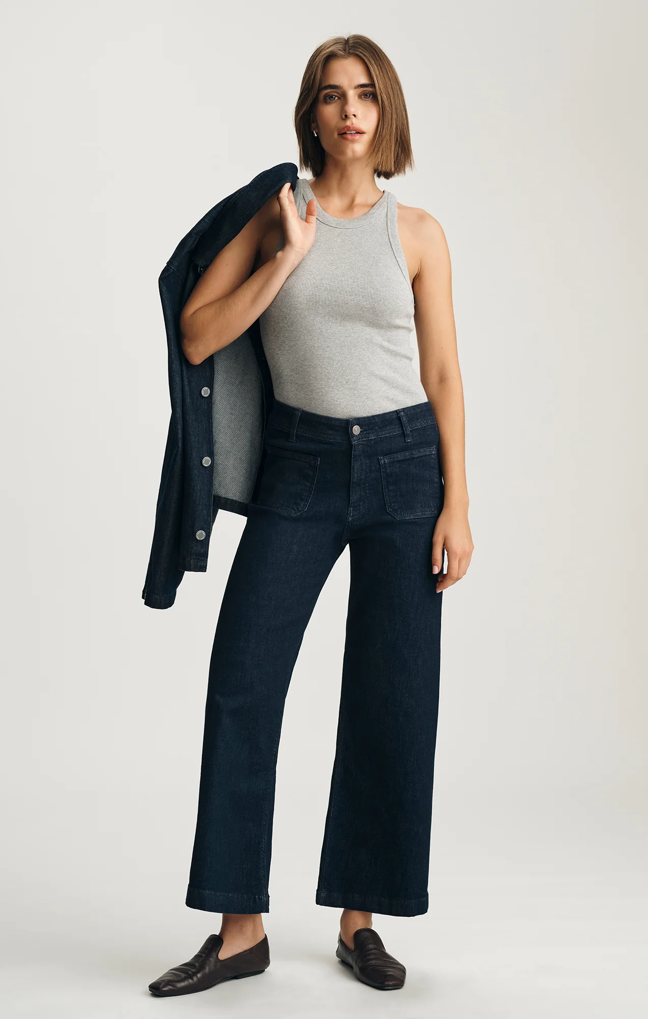 PALOMA MARINE WIDE LEG IN RINSE FLEX BLUE
