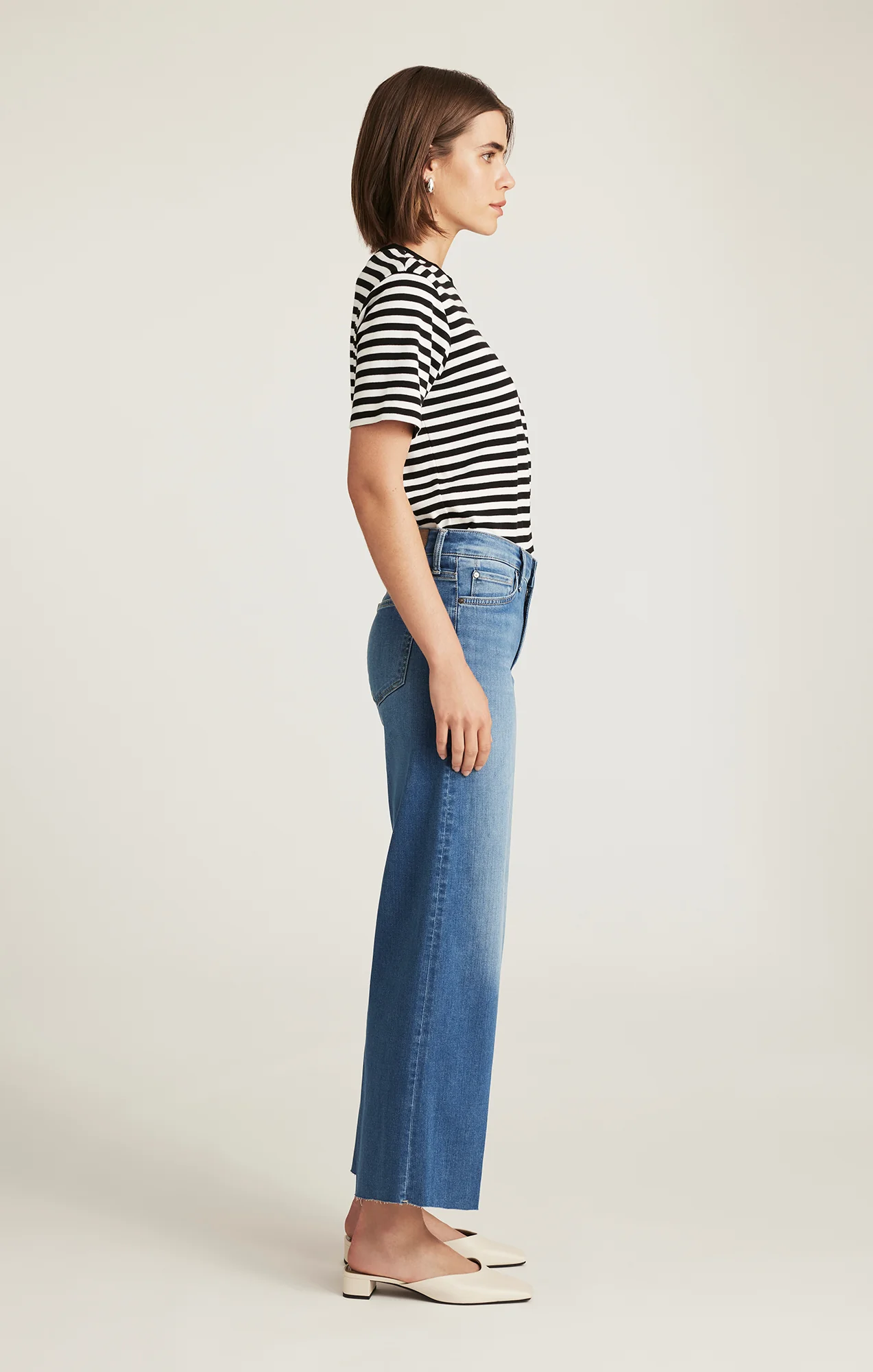 PALOMA WIDE LEG IN LIGHT BRUSHED FEATHER LUXE - Image 4
