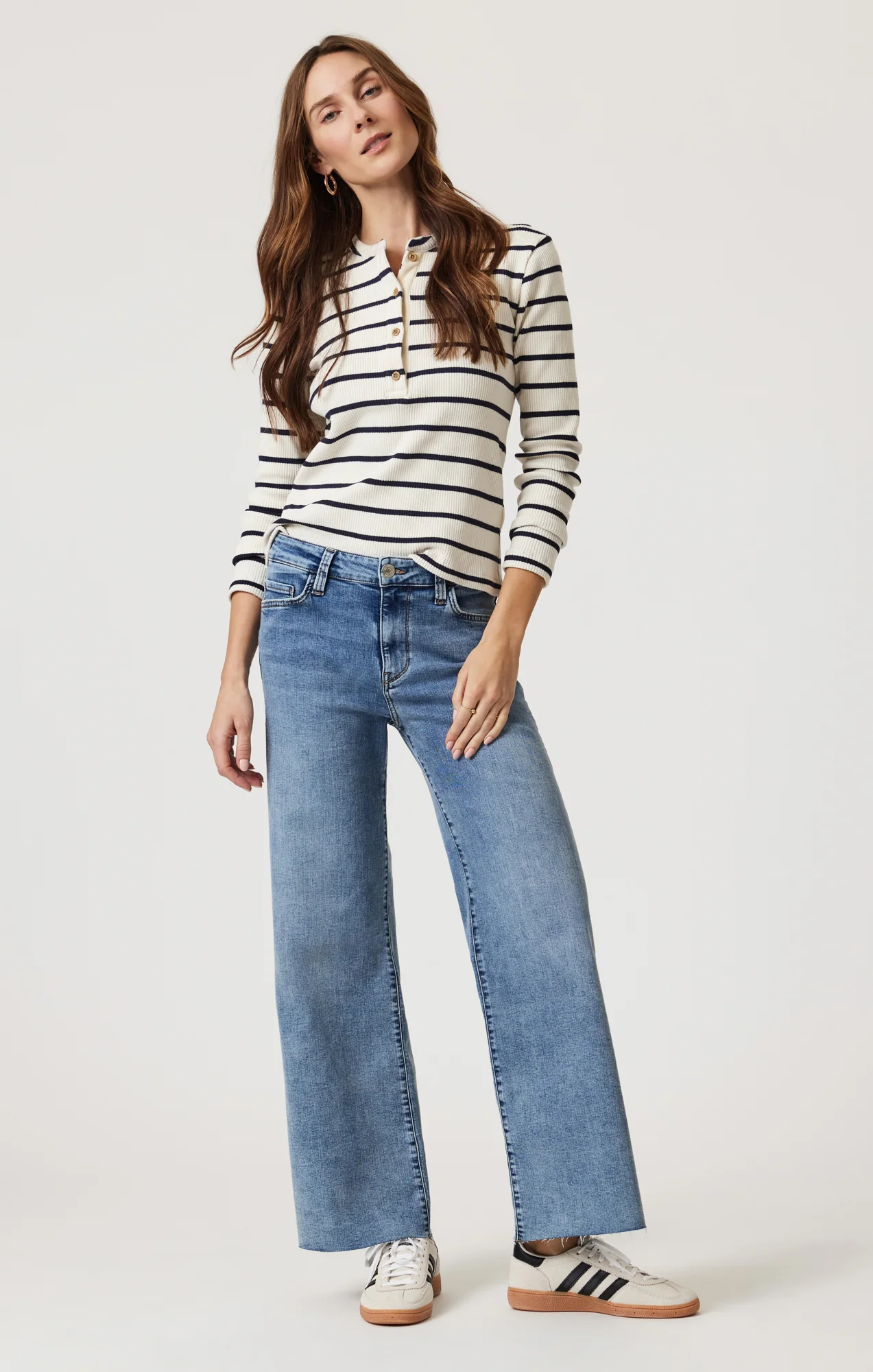 PALOMA WIDE LEG IN LIGHT BRUSHED TRIBECA