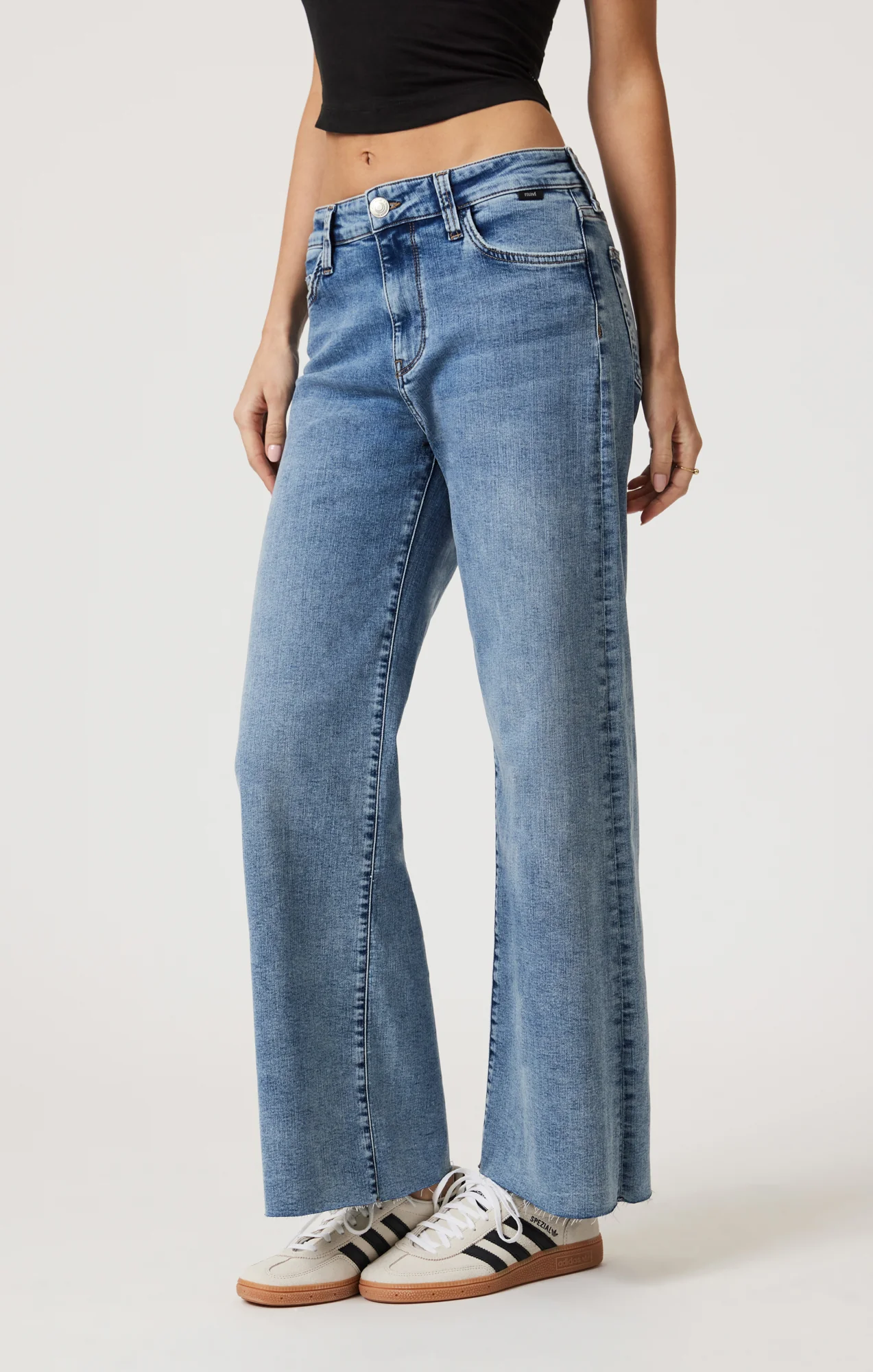 PALOMA WIDE LEG IN LIGHT BRUSHED TRIBECA - Image 4