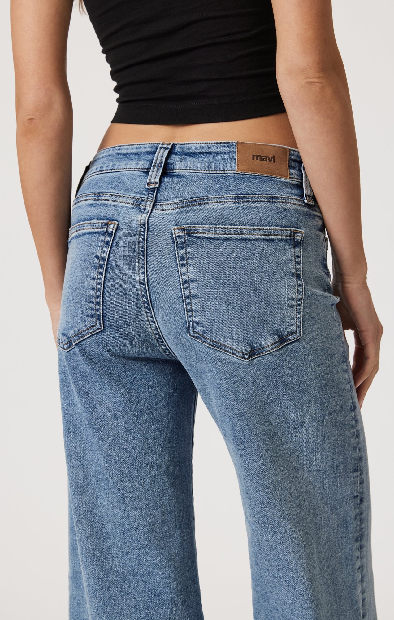 PALOMA WIDE LEG IN LIGHT BRUSHED TRIBECA - Image 6