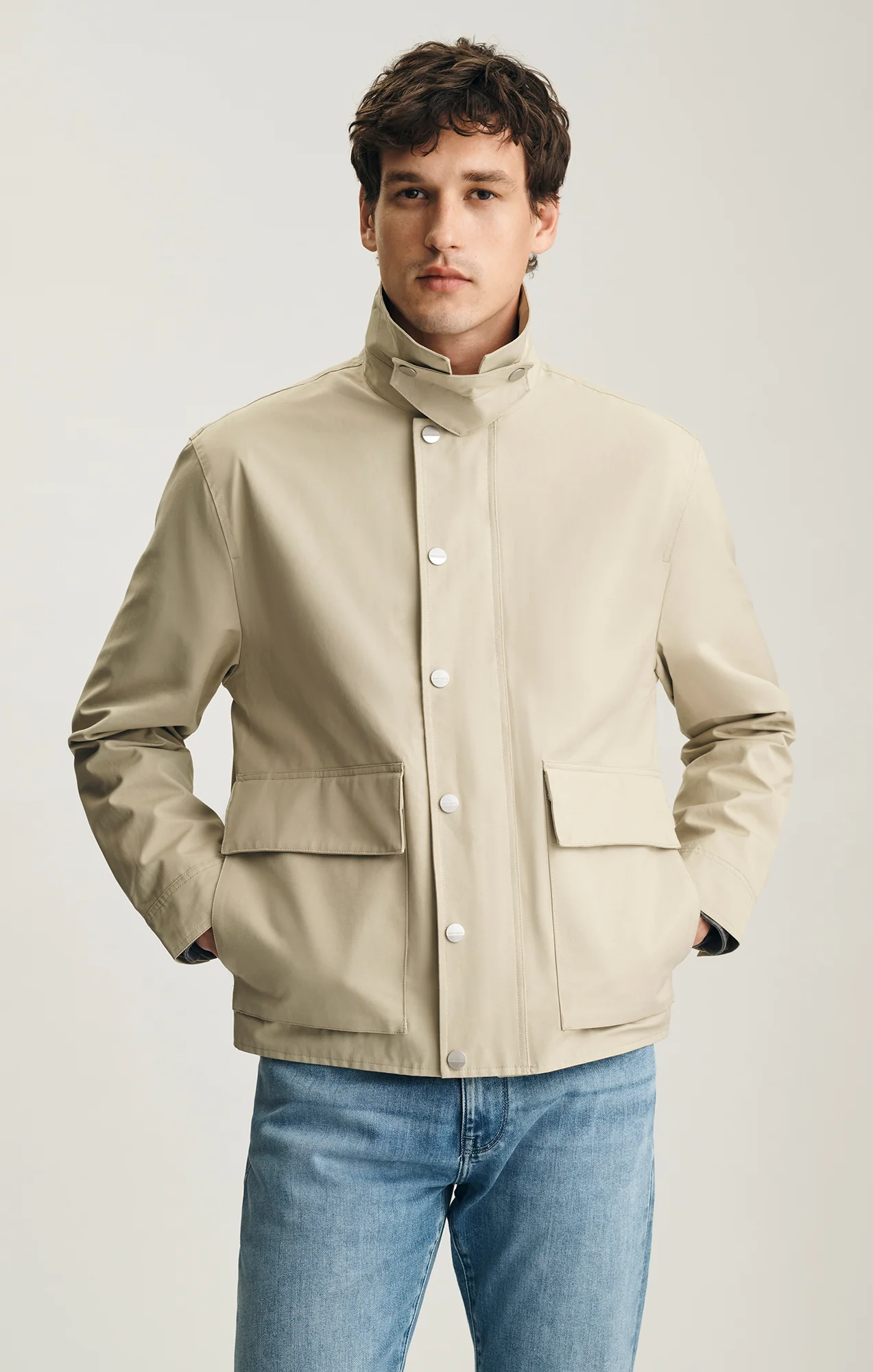 POCKET JACKET IN SPRAY GREEN