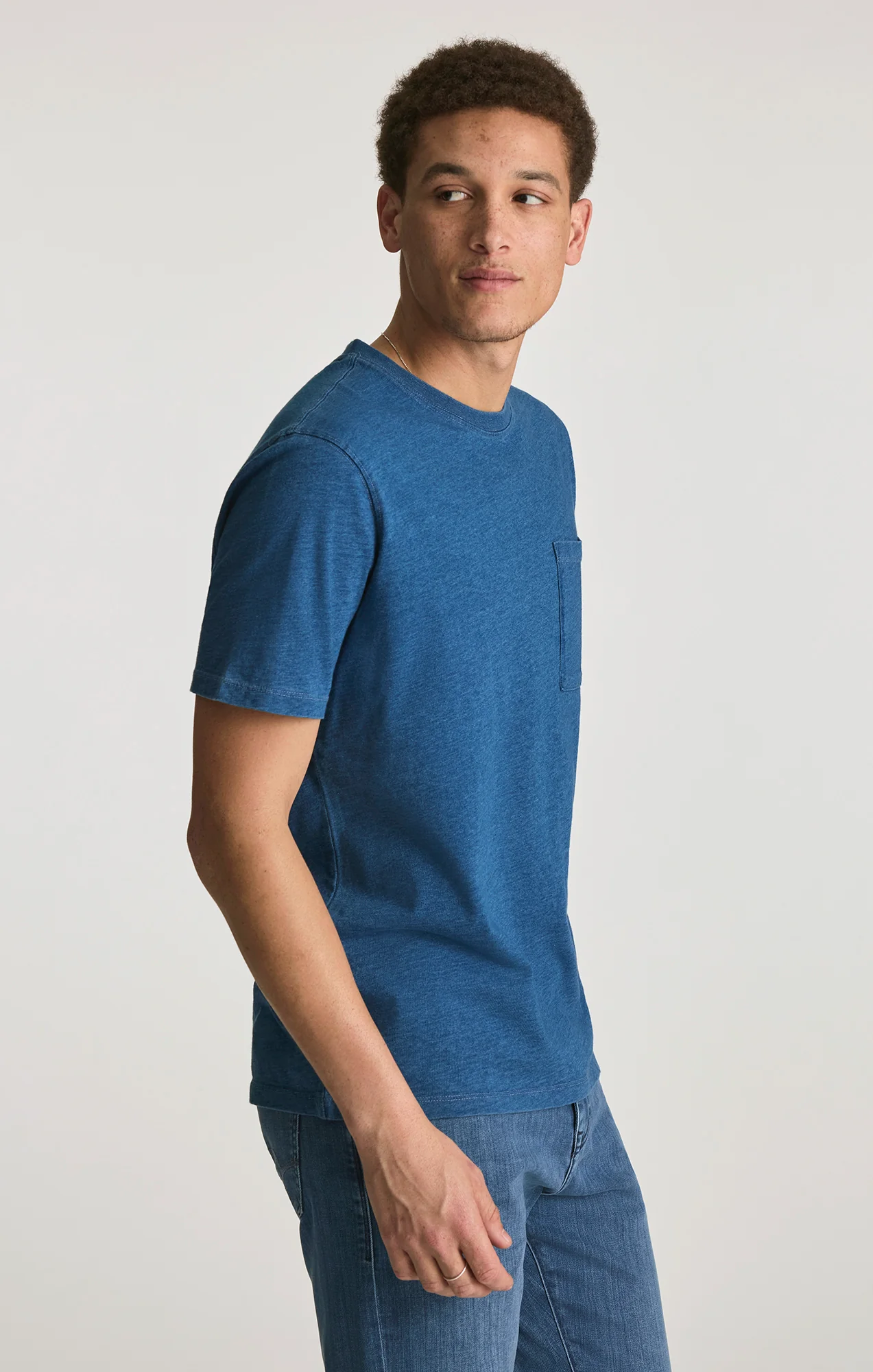 POCKET T-SHIRT IN INDIGO - Image 3