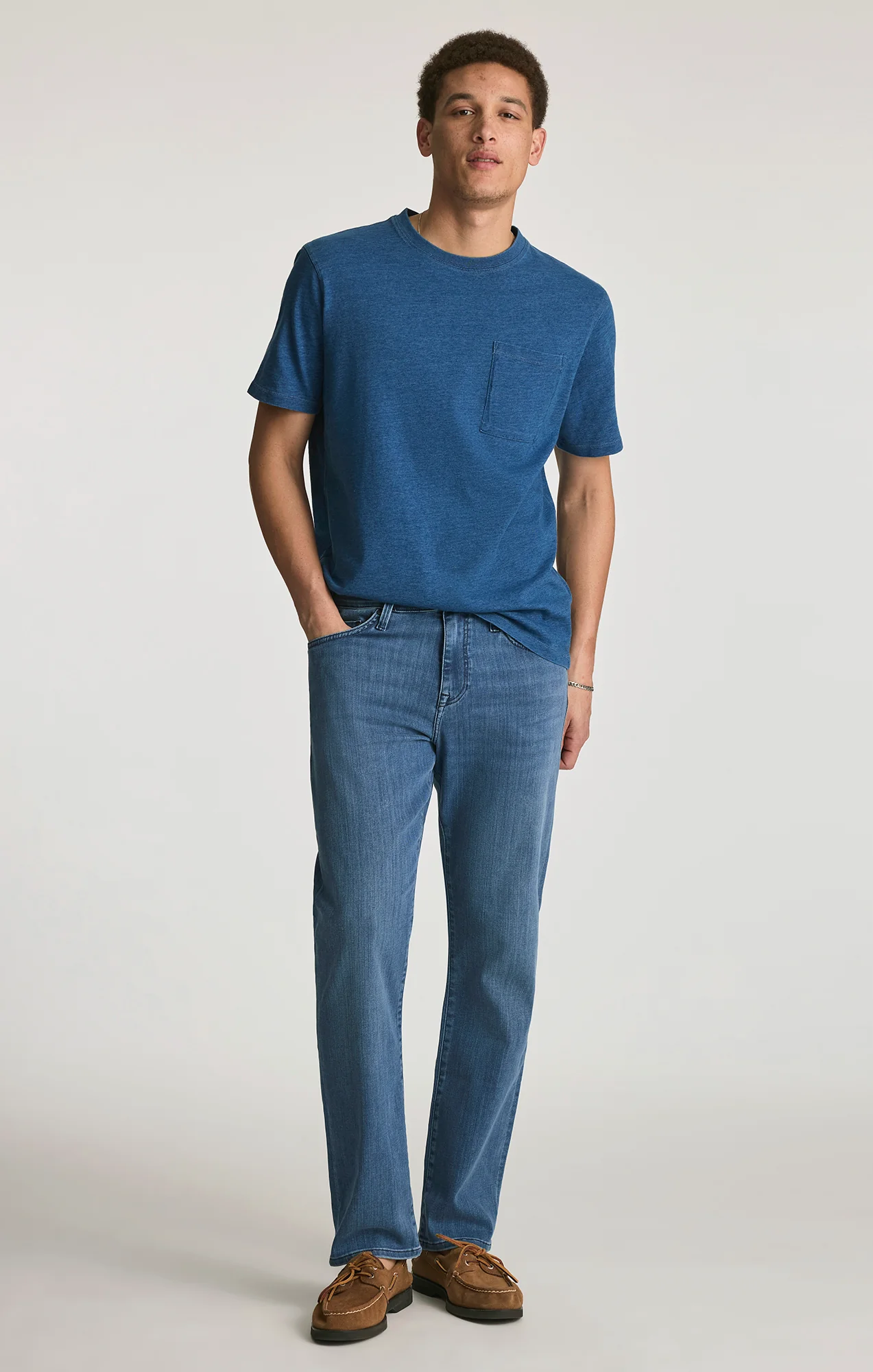 POCKET T-SHIRT IN INDIGO - Image 5