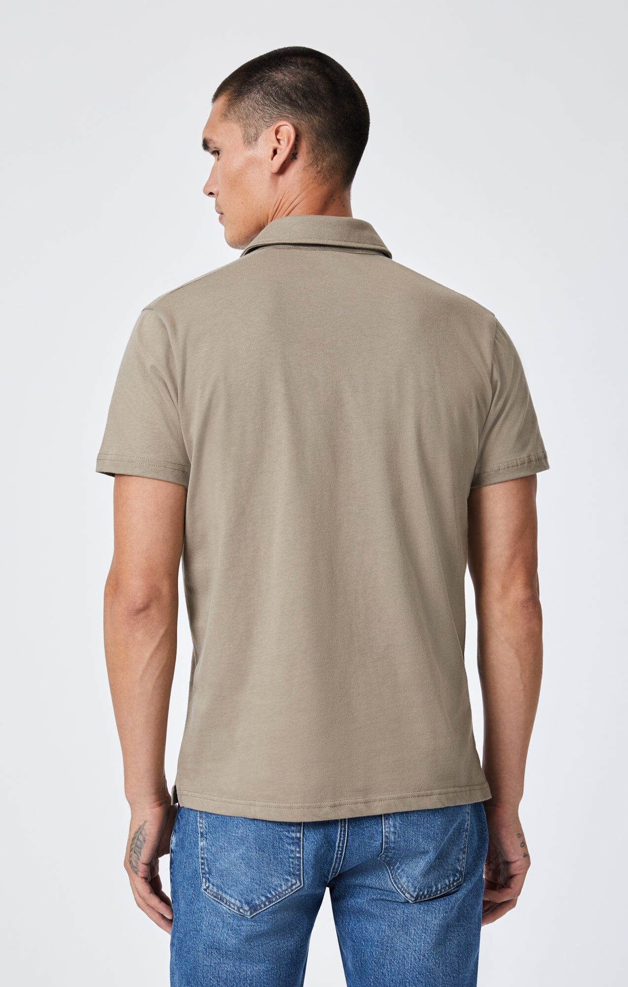 POLO SHIRT IN WALNUT - Image 3