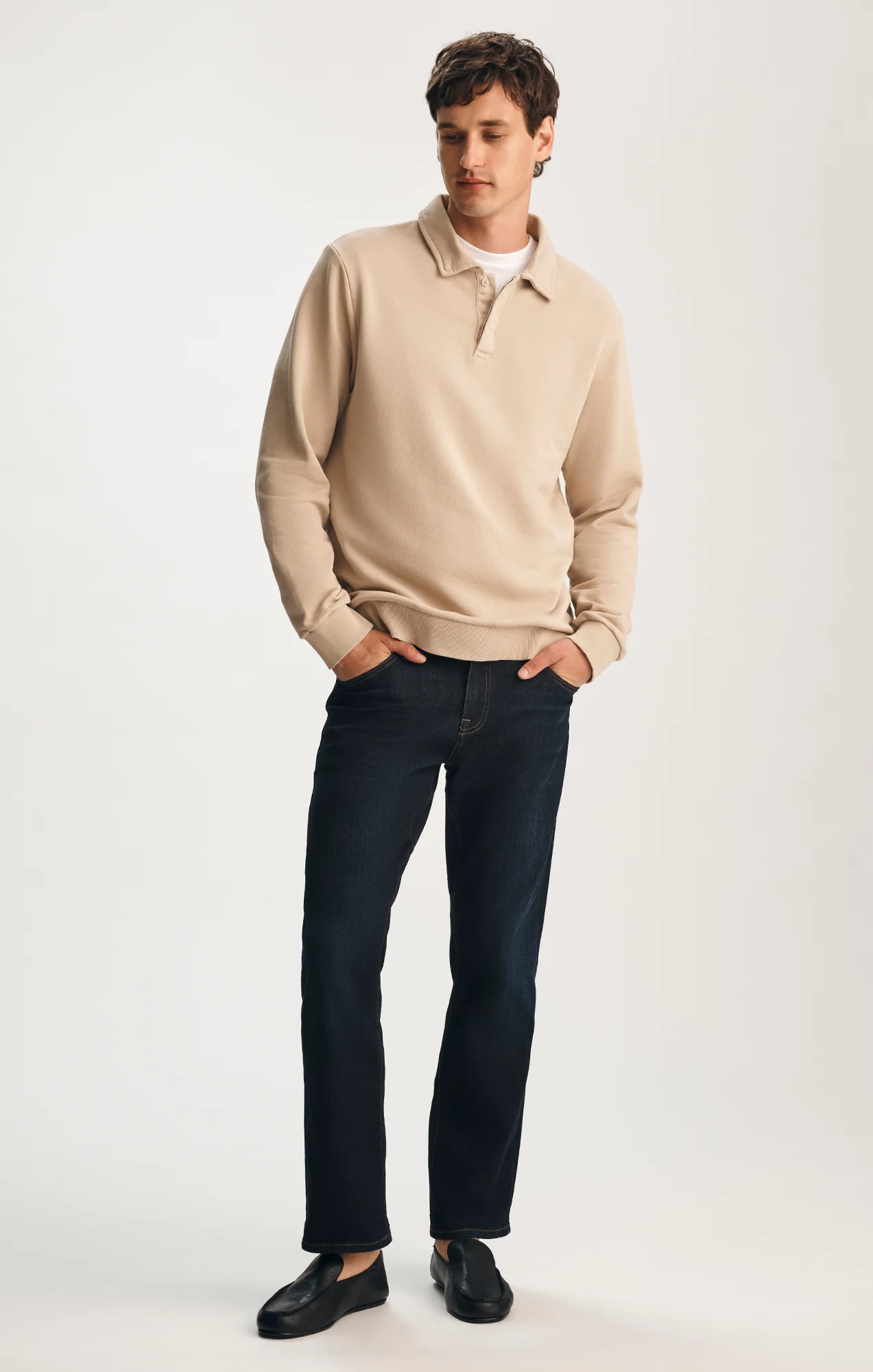 POLO SWEATSHIRT IN FEATHER GREY - Image 4