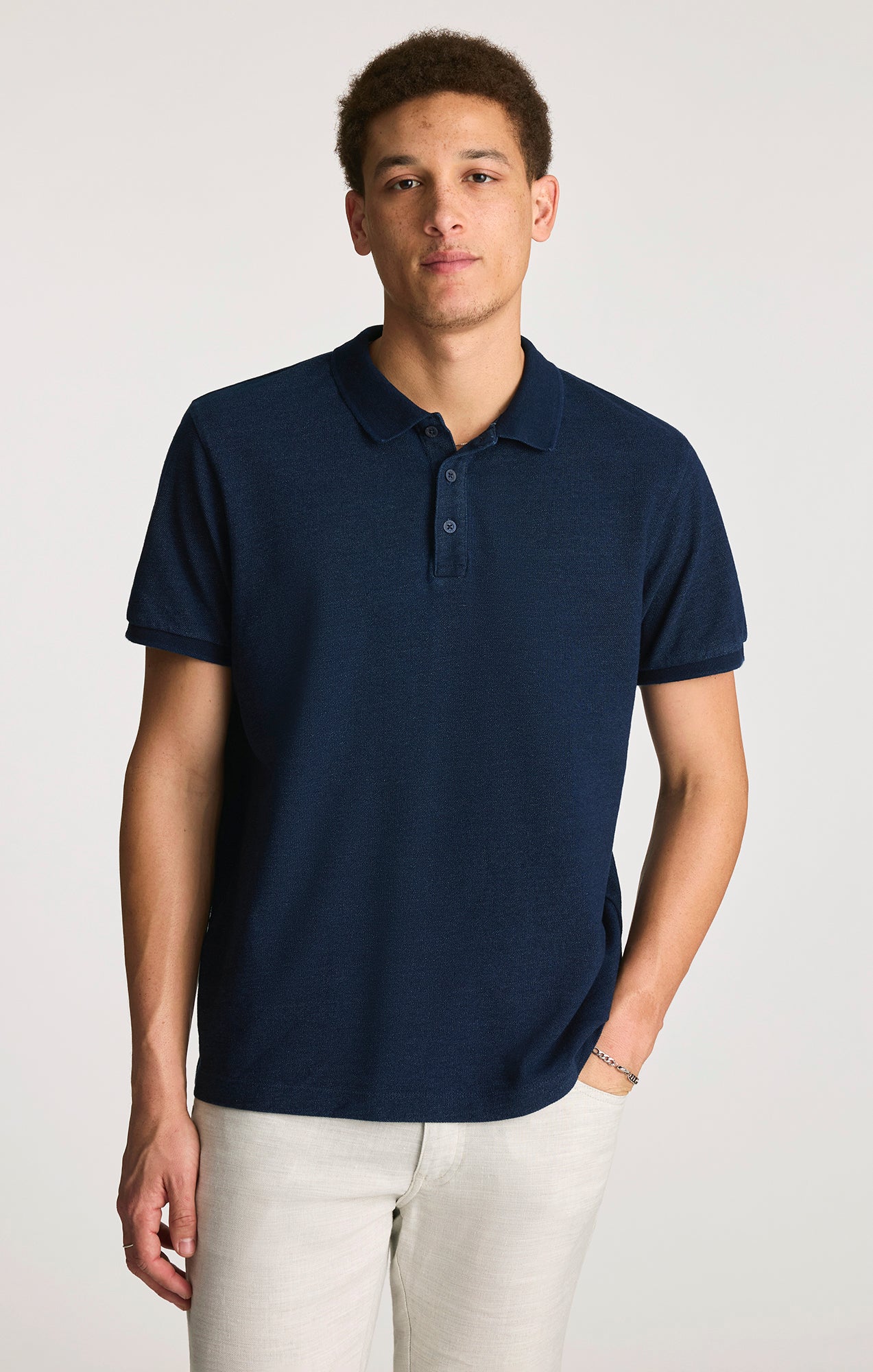 POLO T-SHIRT IN INDIGO