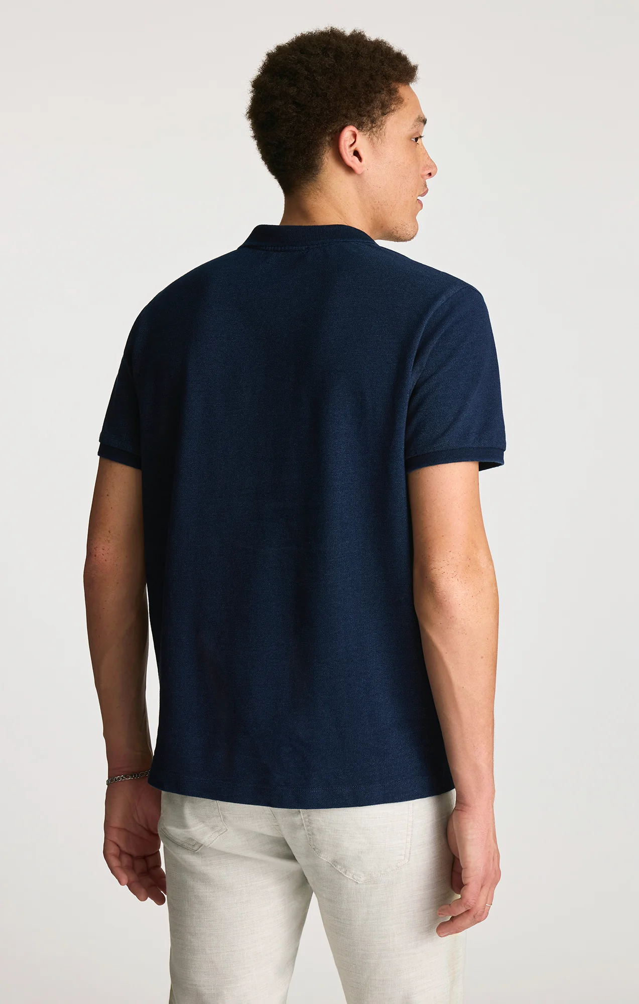 POLO T-SHIRT IN INDIGO - Image 2