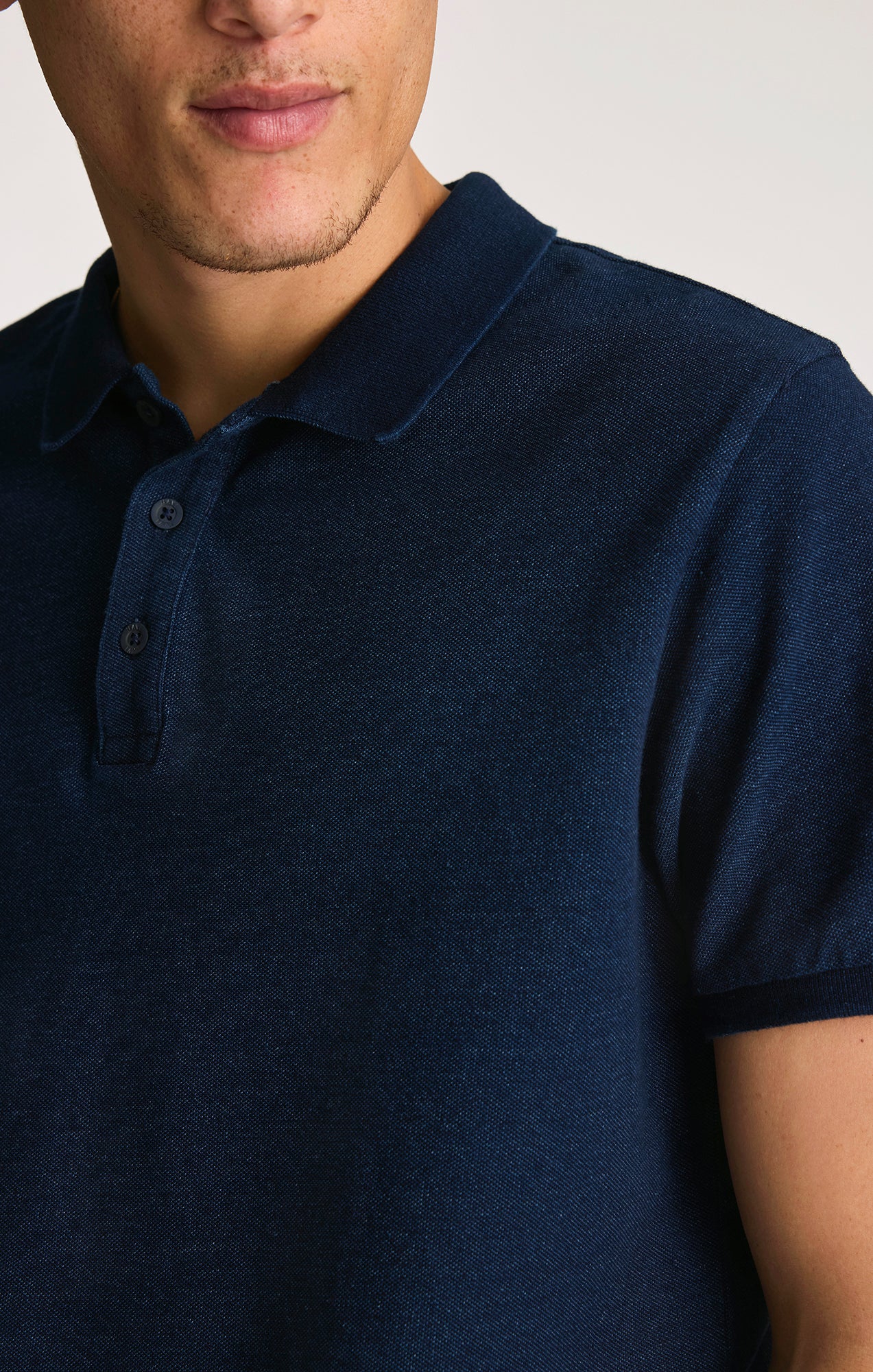 POLO T-SHIRT IN INDIGO - Image 4