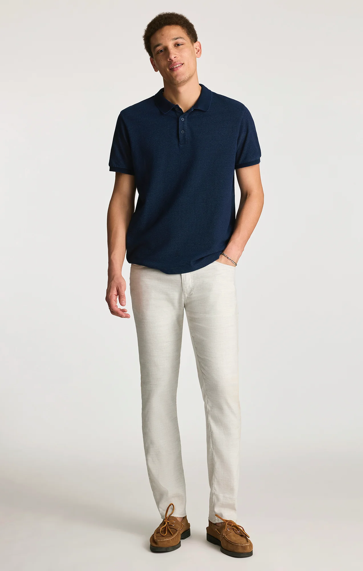 POLO T-SHIRT IN INDIGO - Image 5