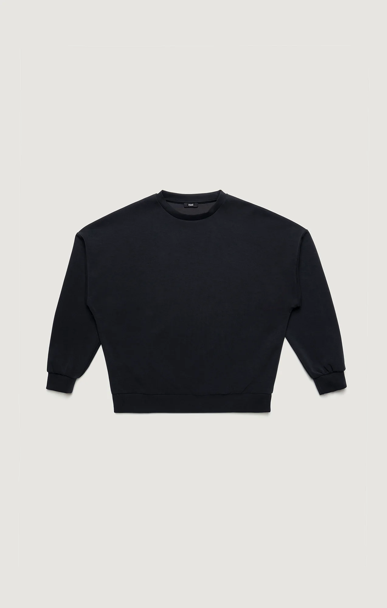 LUXE TOUCH TENCEL™ SWEATSHIRT IN BLACK - Image 6