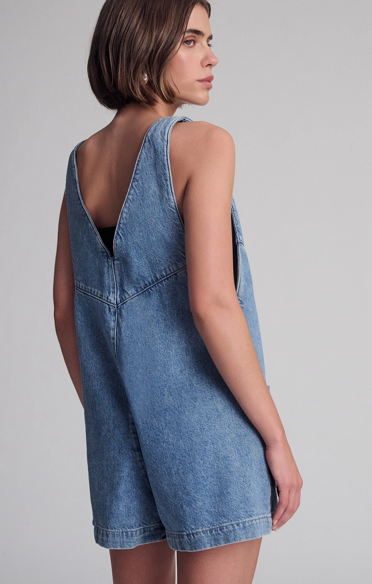 REVA ROMPER IN LIGHT SHADED WELL BLUE - Image 3