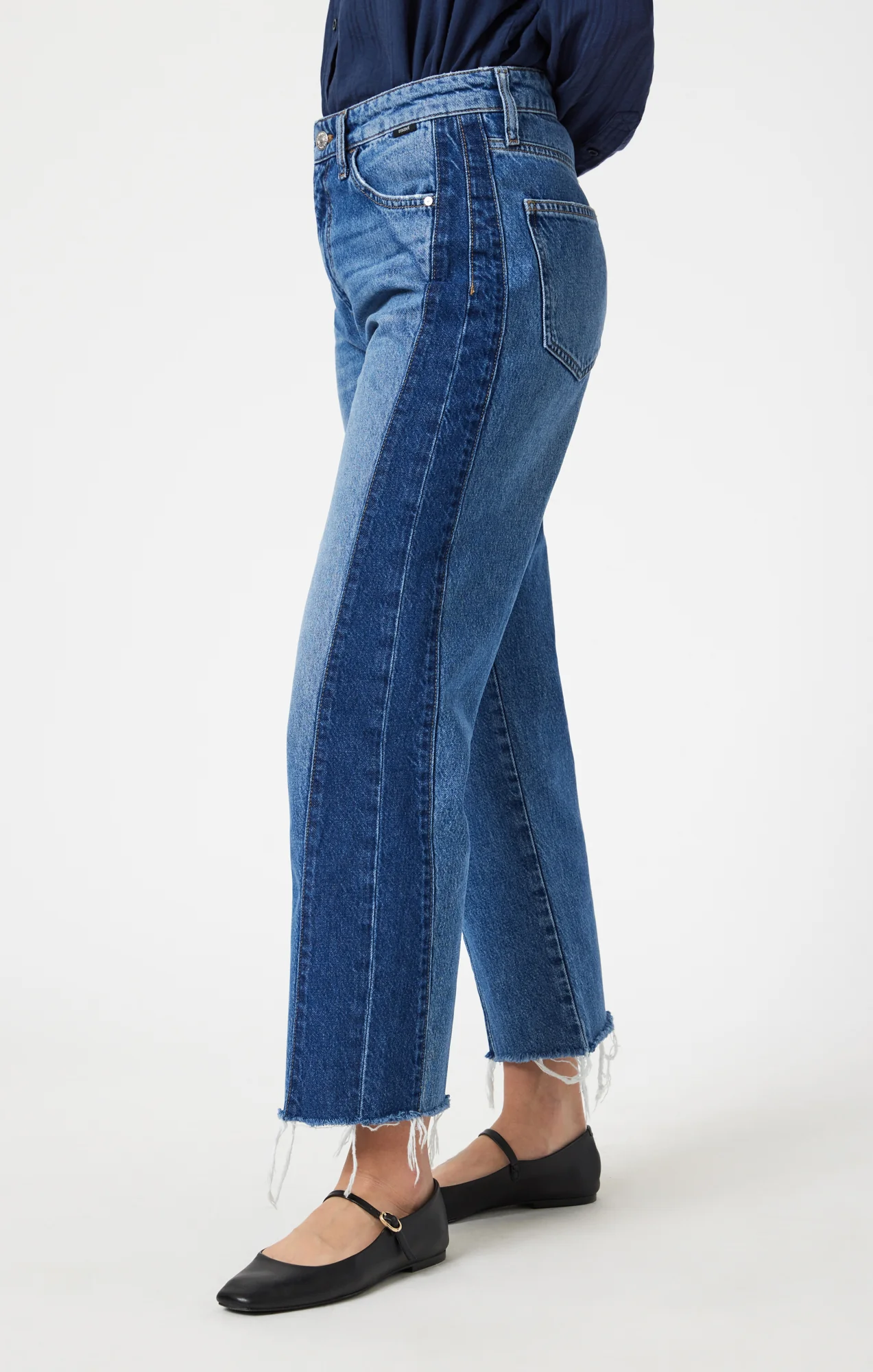 SAVANNAH STRAIGHT LEG IN MIX BLUE BLOCKING - Image 4