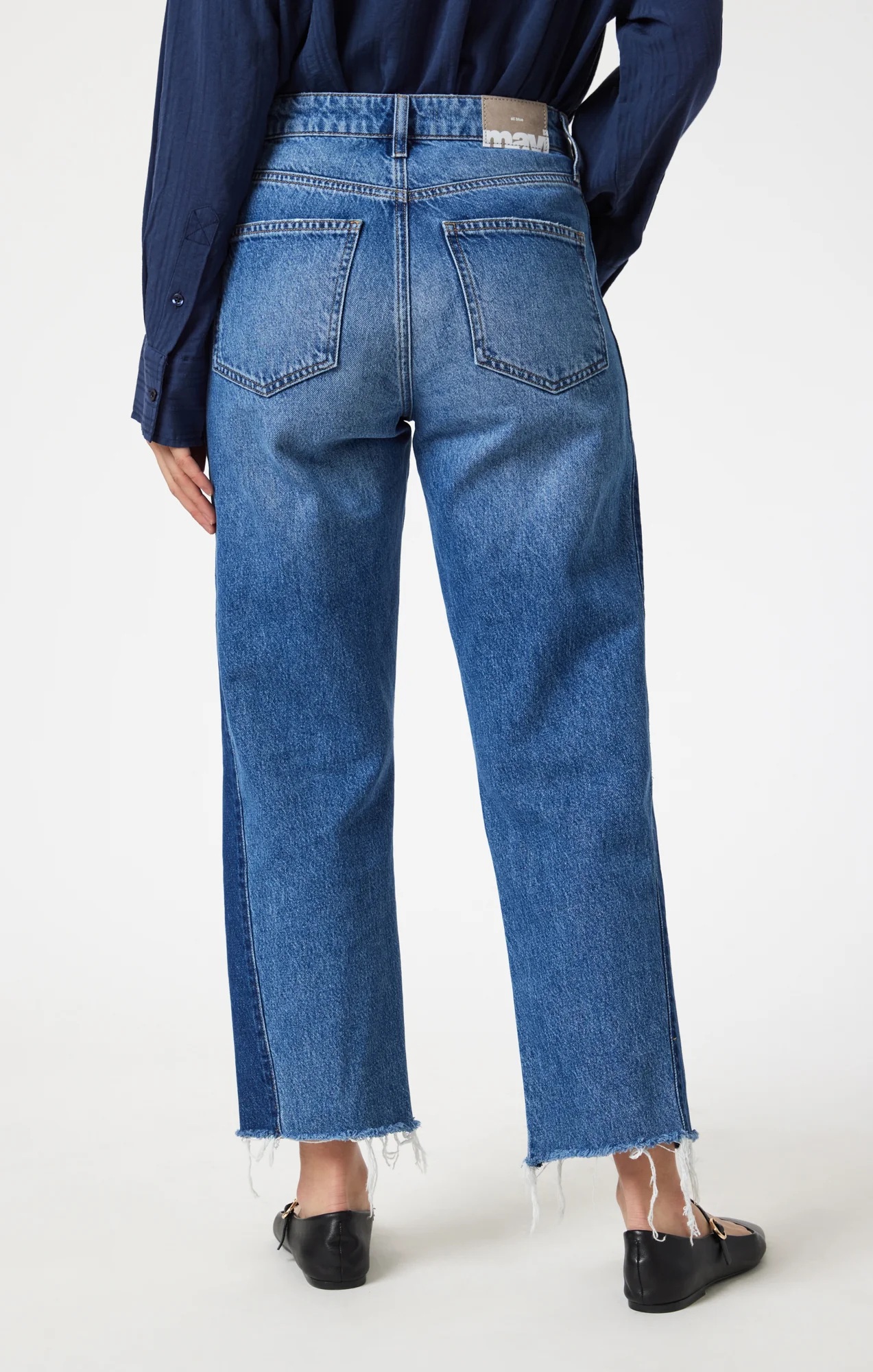 SAVANNAH STRAIGHT LEG IN MIX BLUE BLOCKING - Image 5