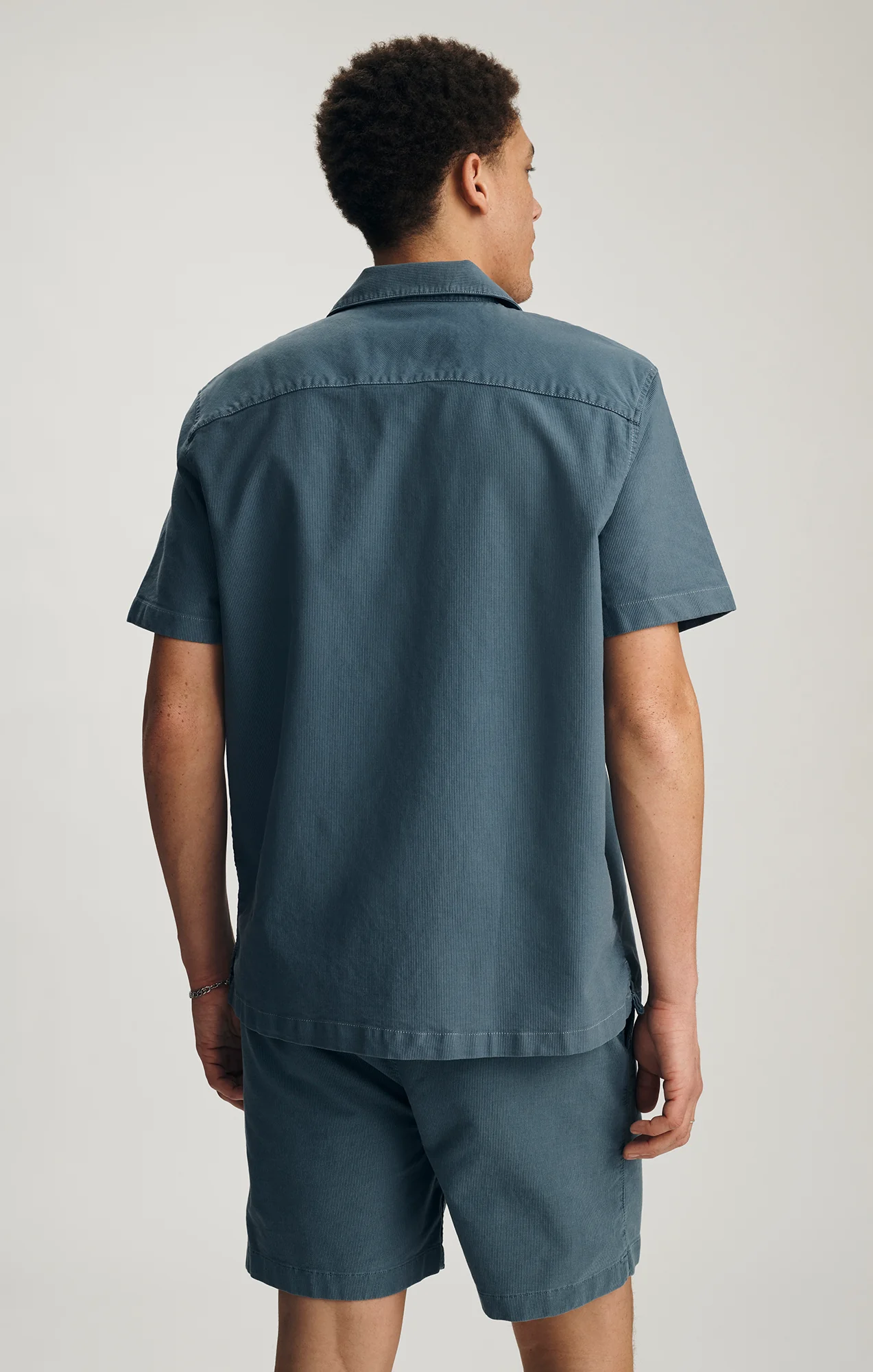 CAMP COLLAR SHORT SLEEVE SHIRT IN FLINT STONE - Image 2