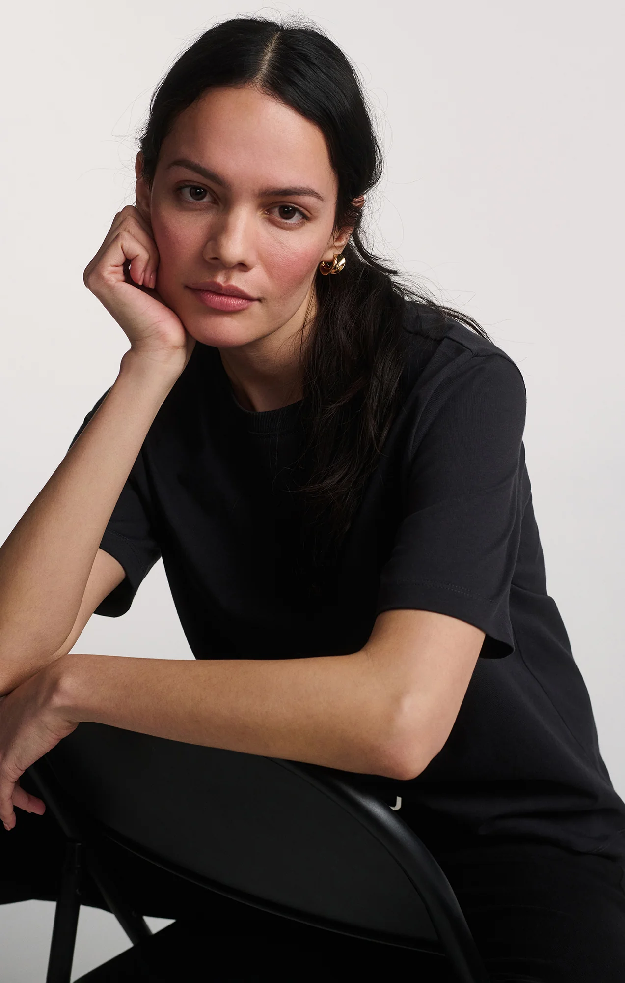 SHORT SLEEVE CREW NECK T-SHIRT IN PHANTOM - Image 4