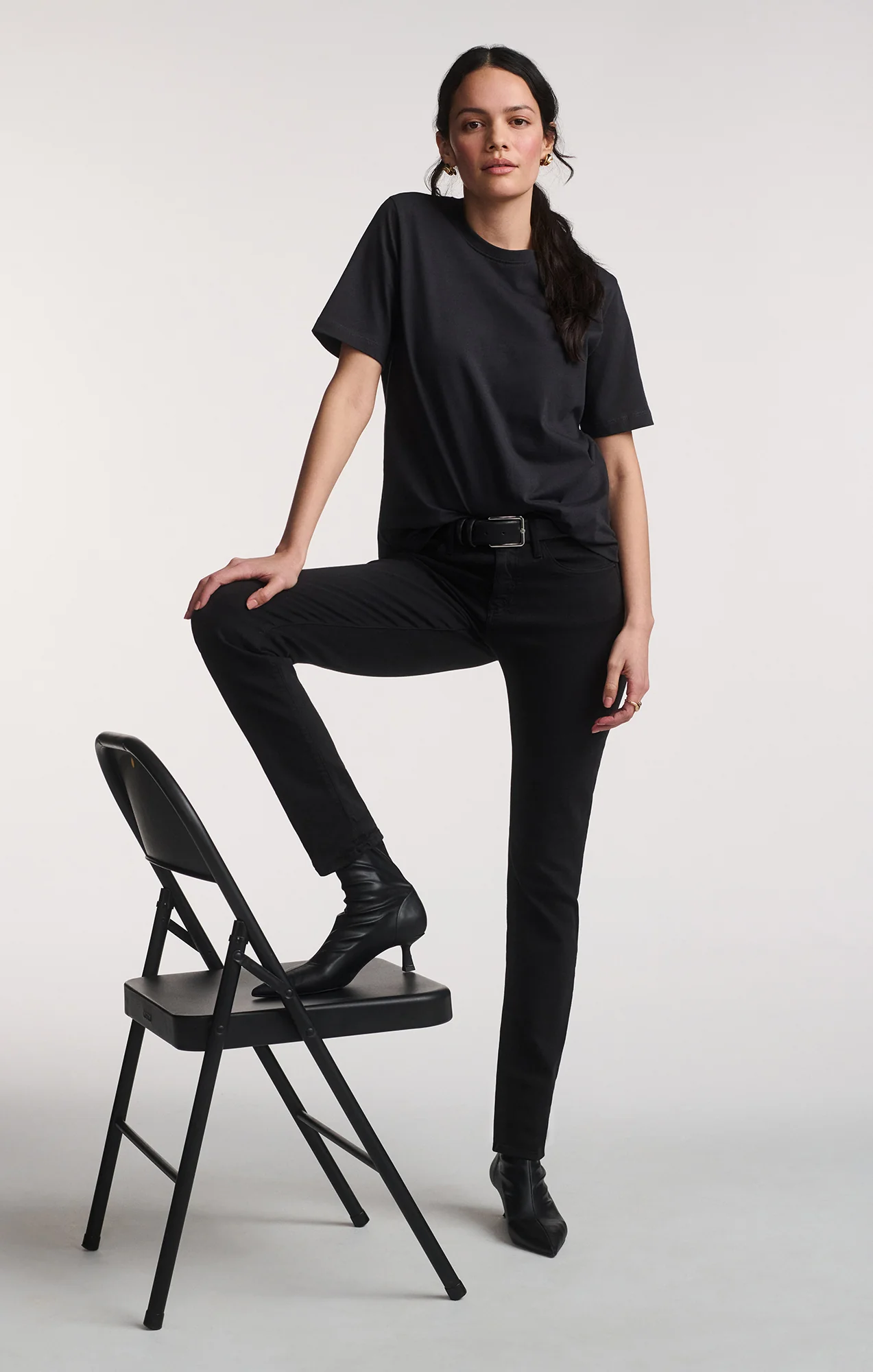 SHORT SLEEVE CREW NECK T-SHIRT IN PHANTOM - Image 7