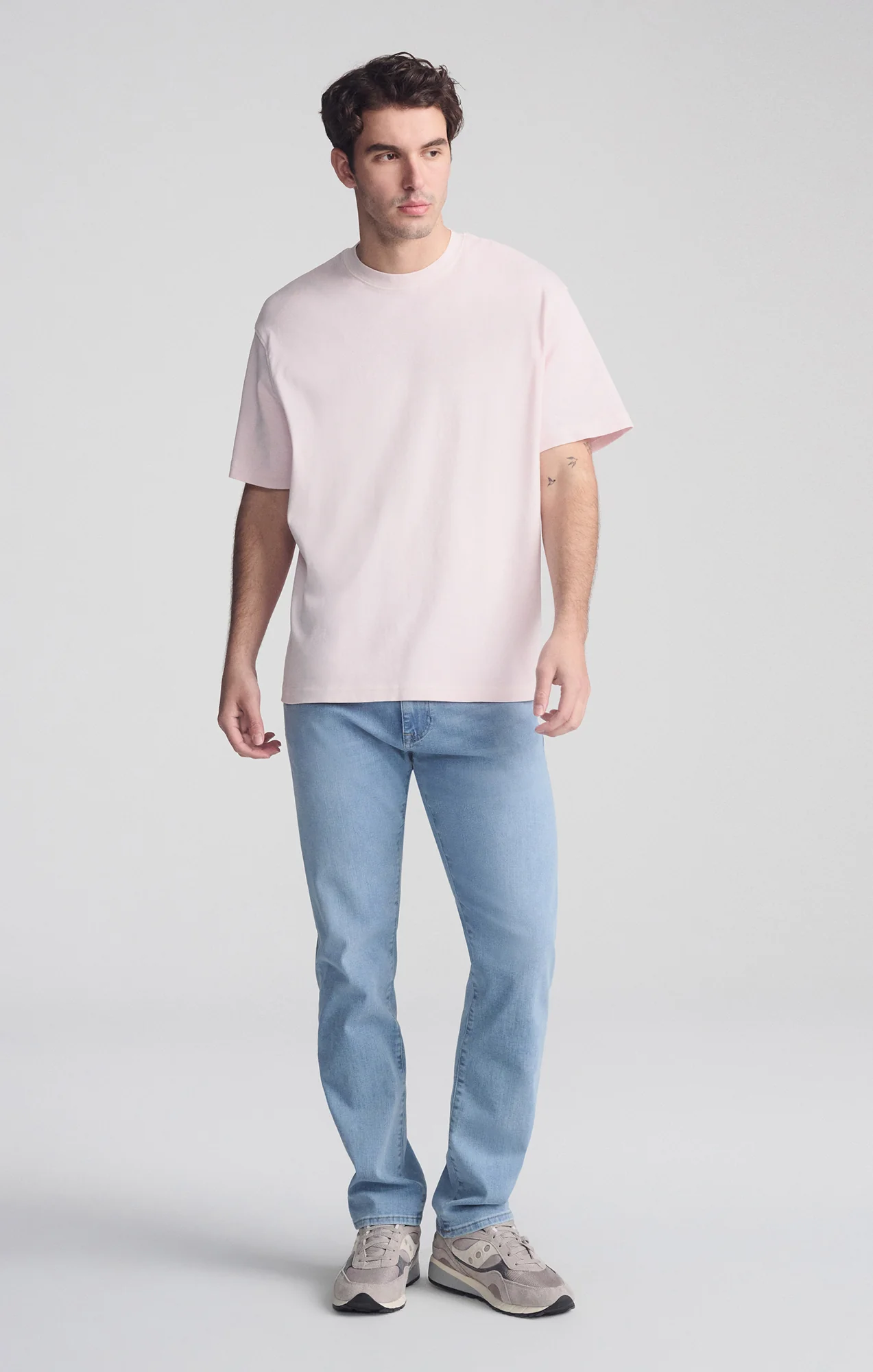 SHORT SLEEVE CREW NECK T-SHIRT IN SHRINKING VIOLET - Image 2