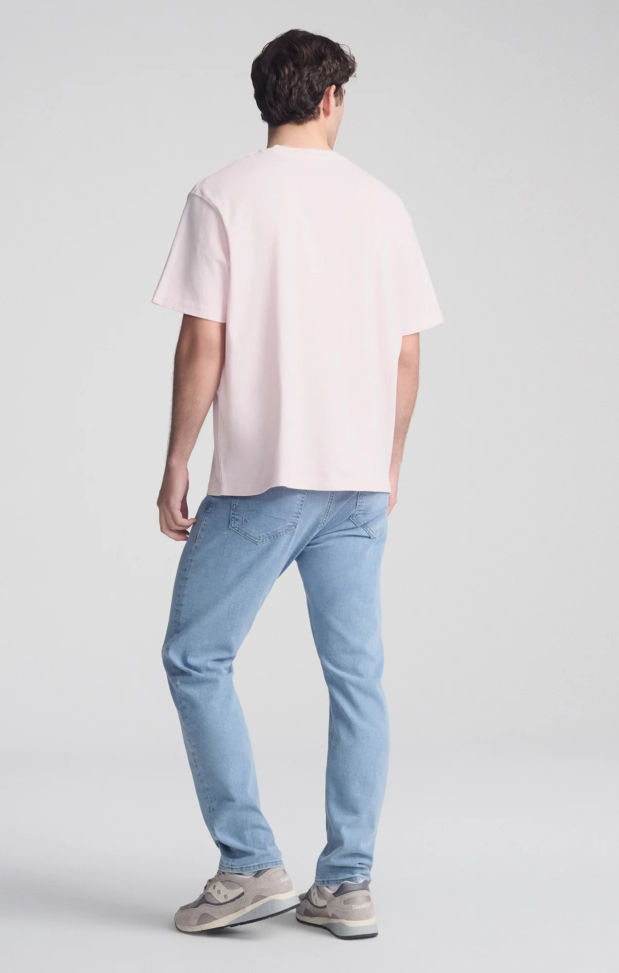 SHORT SLEEVE CREW NECK T-SHIRT IN SHRINKING VIOLET - Image 3