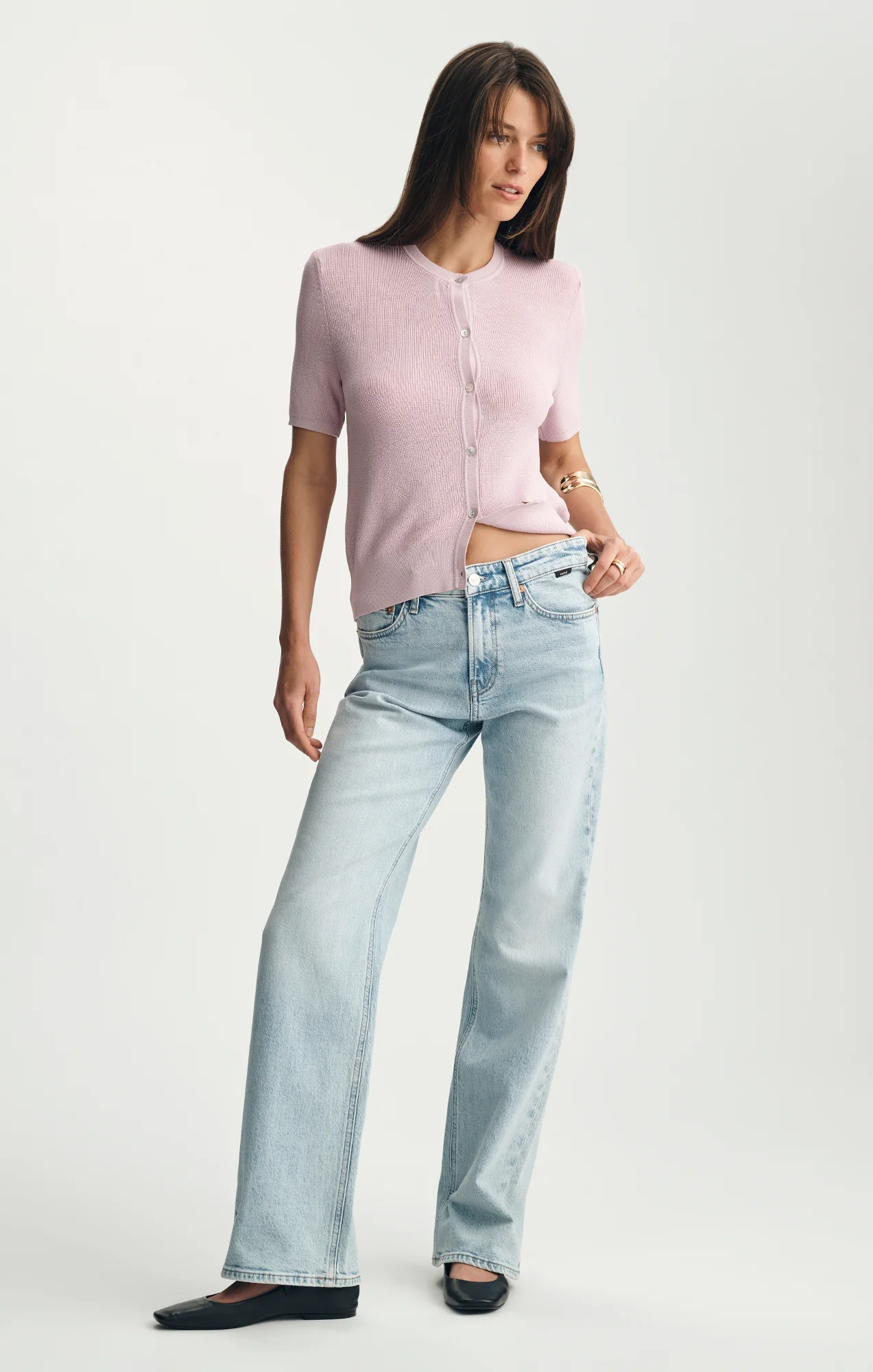 SHORT SLEEVE SWEATER ORCHID HUSH - Image 4
